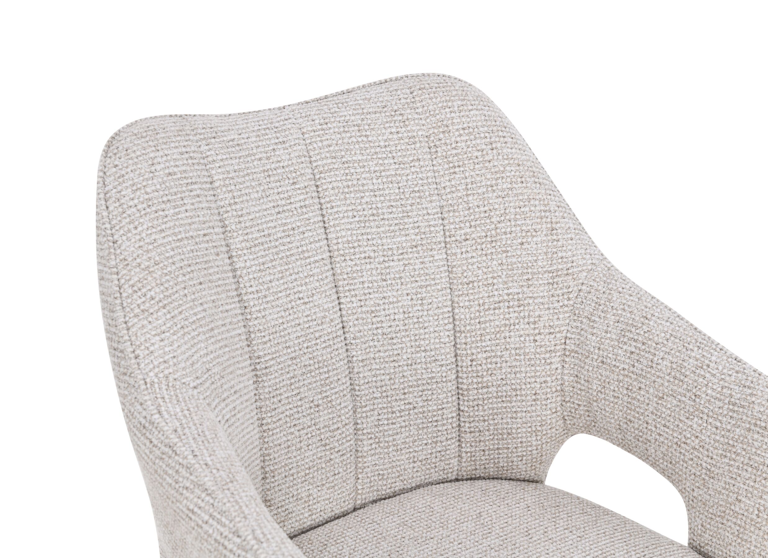 Detailfoto - Stoel Nia stof - beige