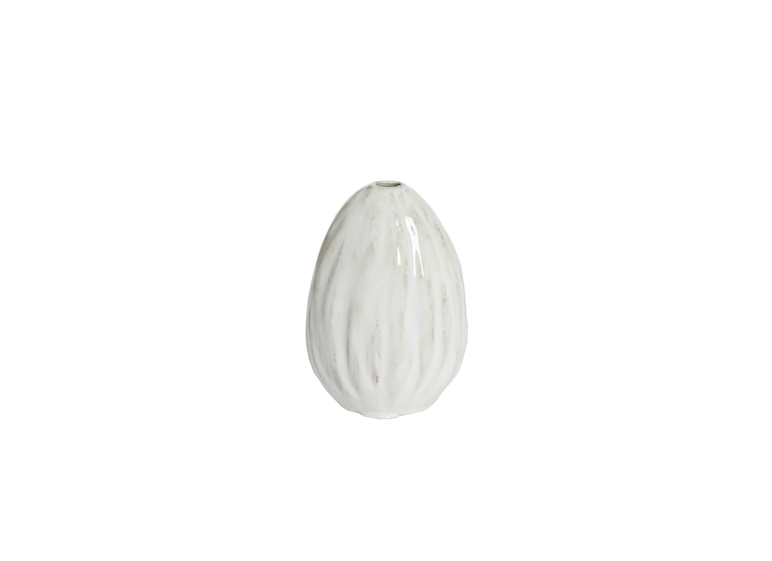 Vaas Cacta H18 - Vase Cacta H18,5cm - céramique - crème