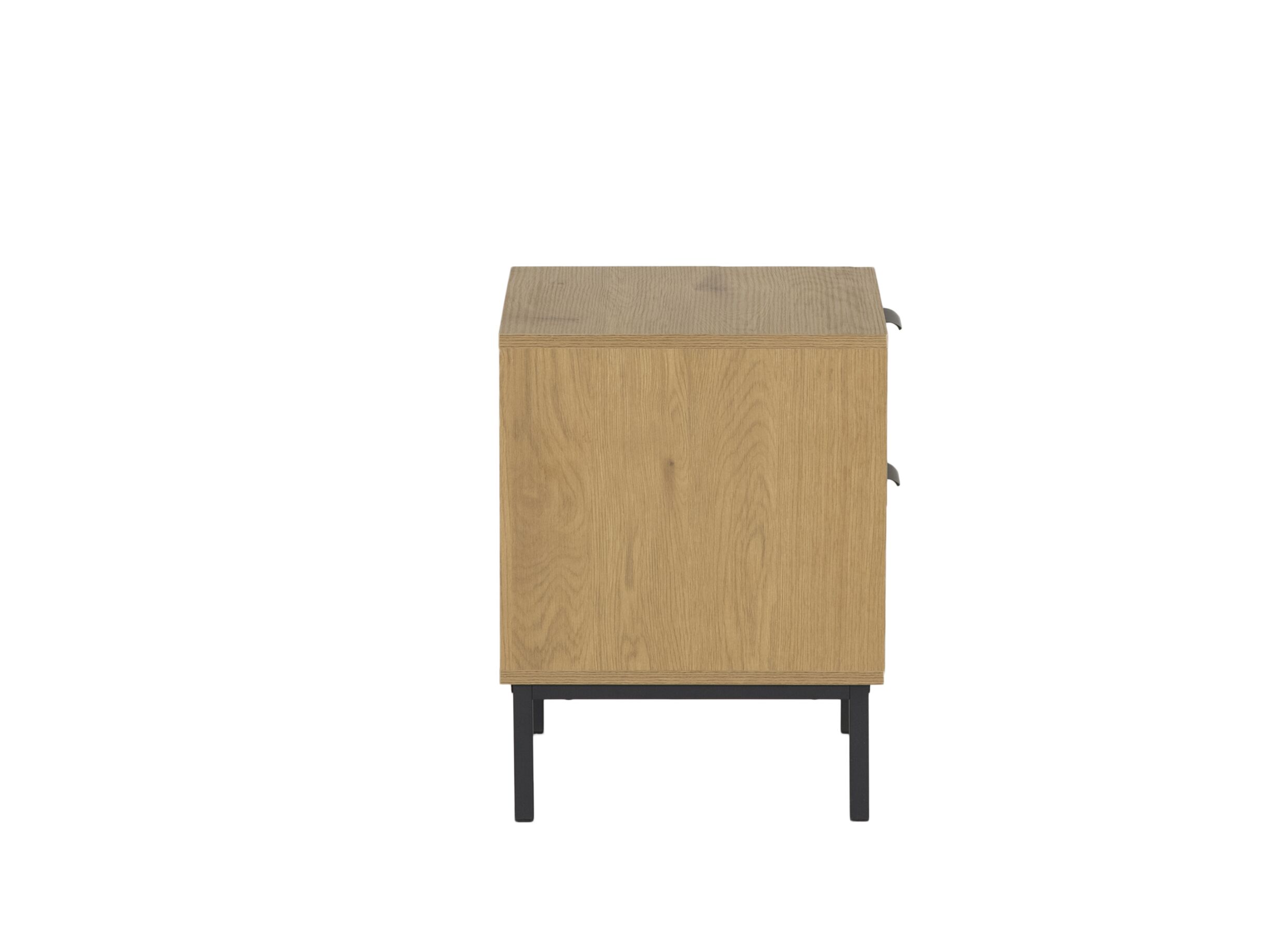 Aperçu - Table de chevet Nevado 40x40x52cm - MDF mélamine - chêne sauvage