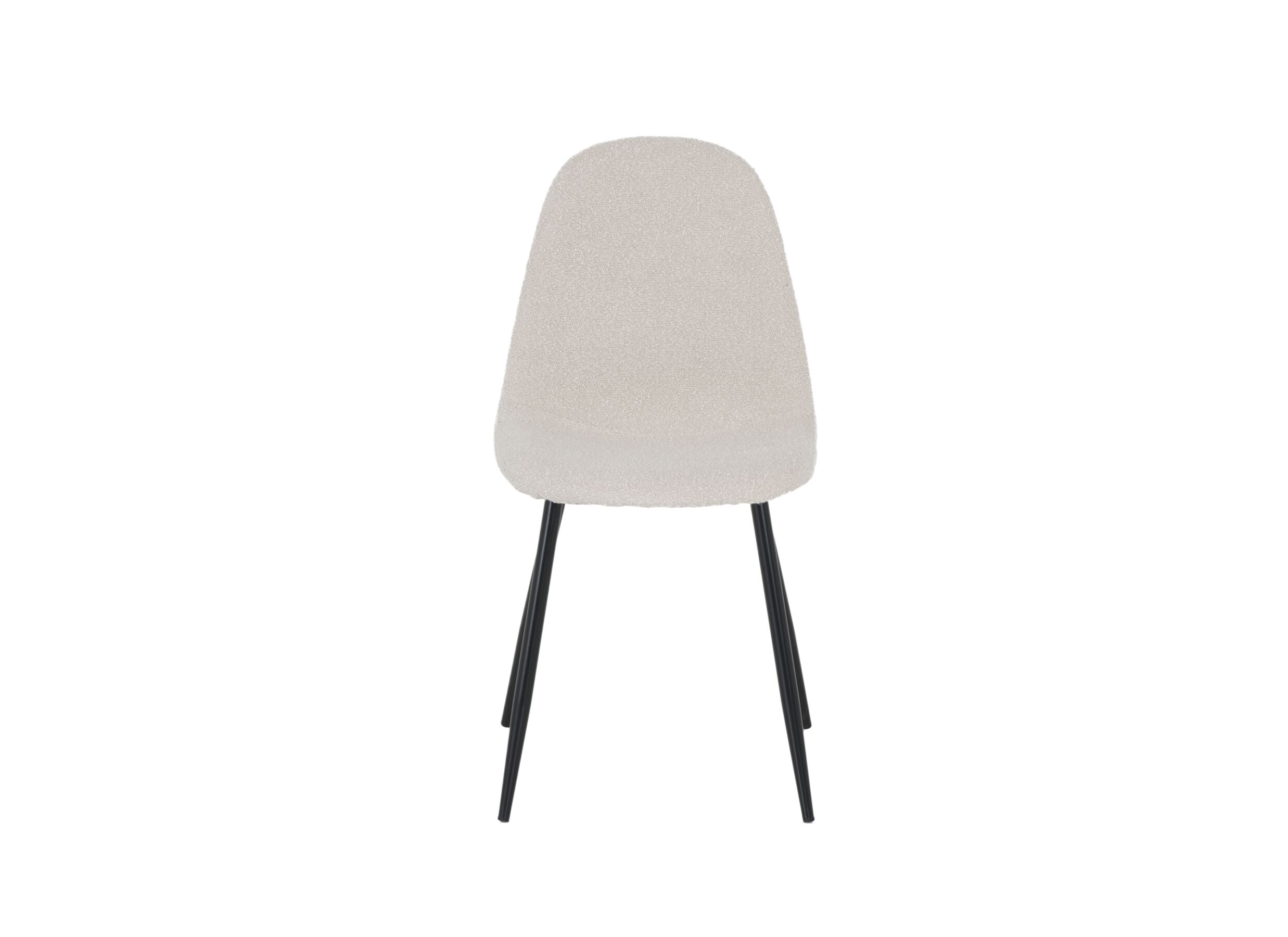 Stoel Charlton 44x53x87cm - molton - boucle beige
