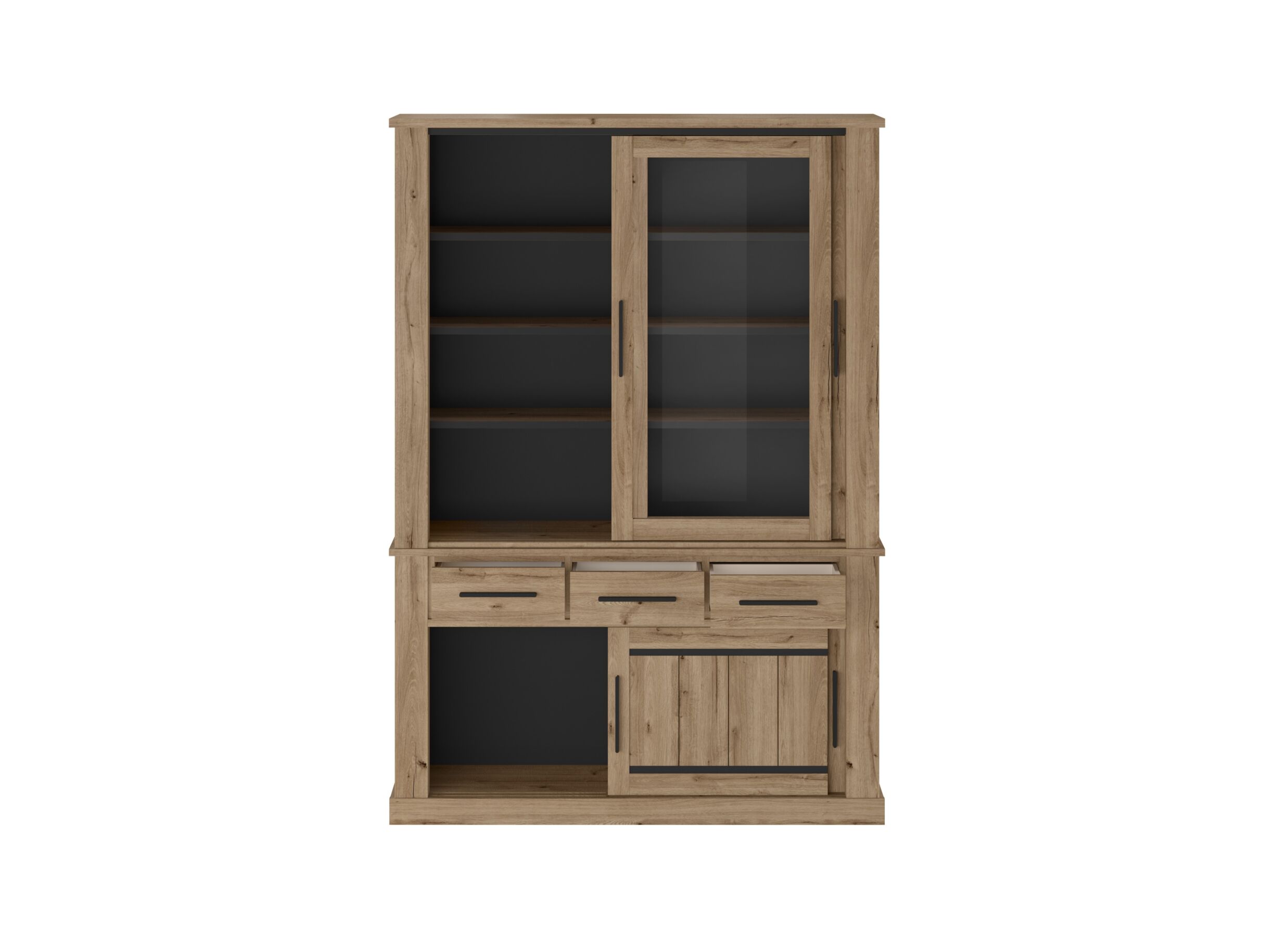Indeling - Vitrinekast Kurt 146cm - decor - copper oak