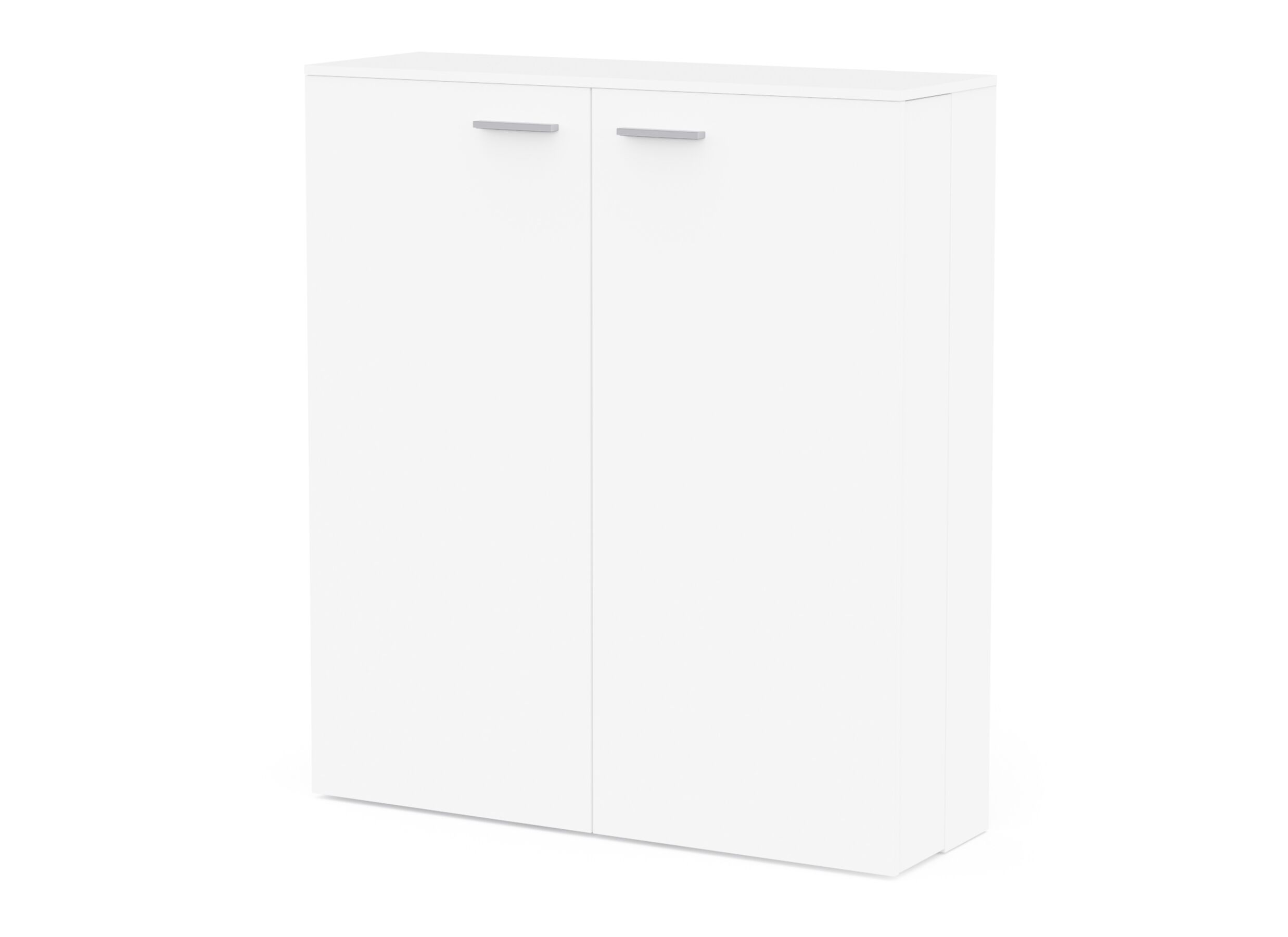 Aperçu - Armoire à chaussures Cube 100x33x114cm - décor - blanc