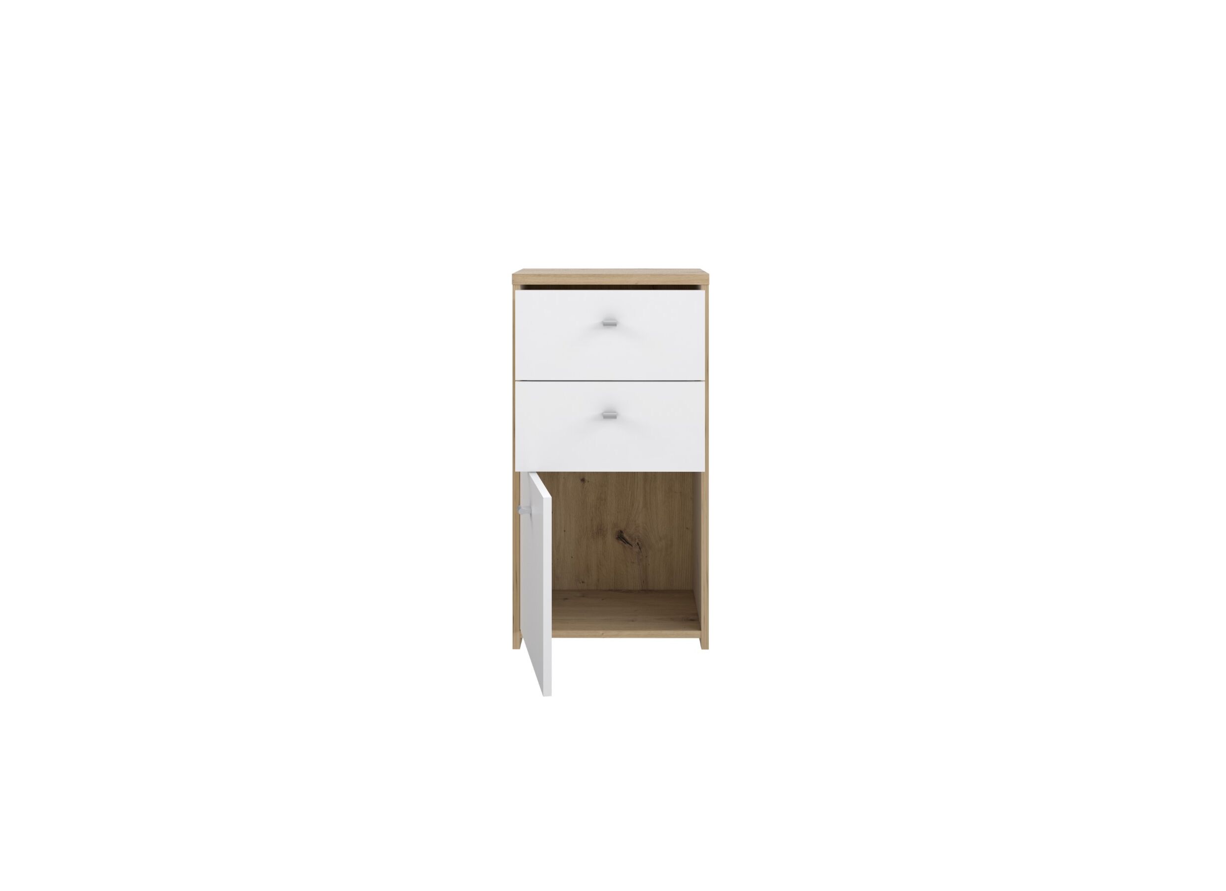 Commode Best Chest 40x30x78cm - decor - artisanale eik & wit