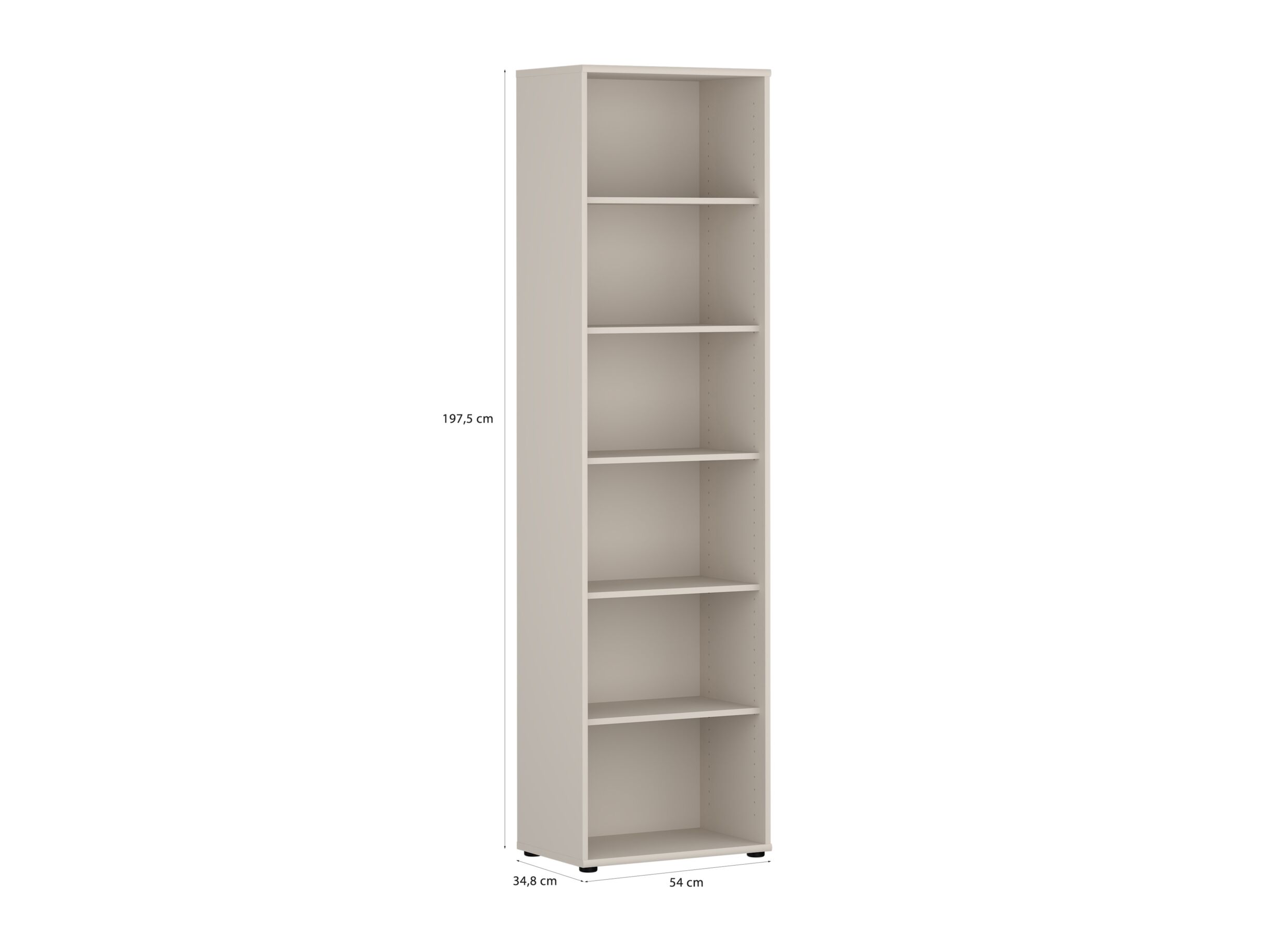 Dimensions - Bibliothèque Topic 54x35x198cm - décor - cashmere