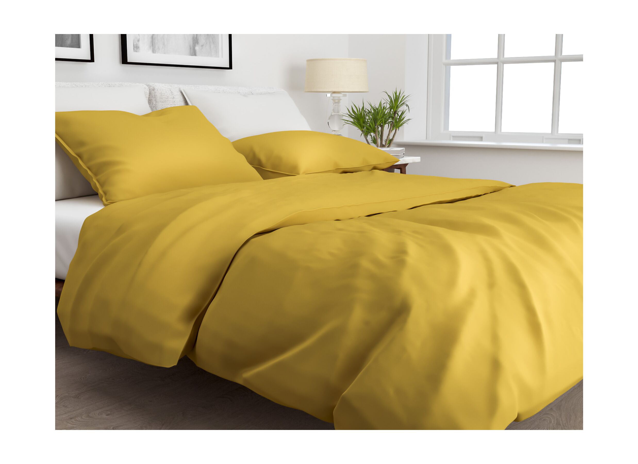 Foto ambiance - Housse de couette 200x220cm coton satin