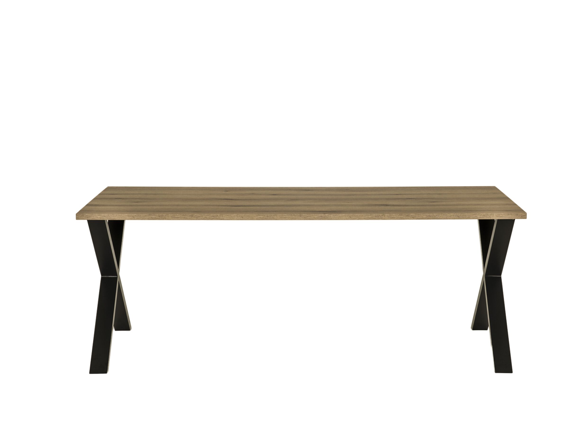 Aperçu - Table Bordo 200x95cm - décor - chêne etna/noir