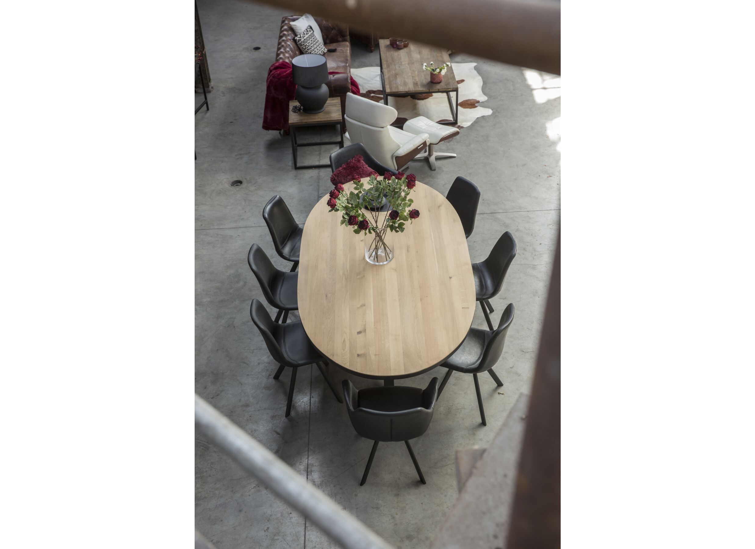 Tafel Ark 250x128cm - eik massief - naturel