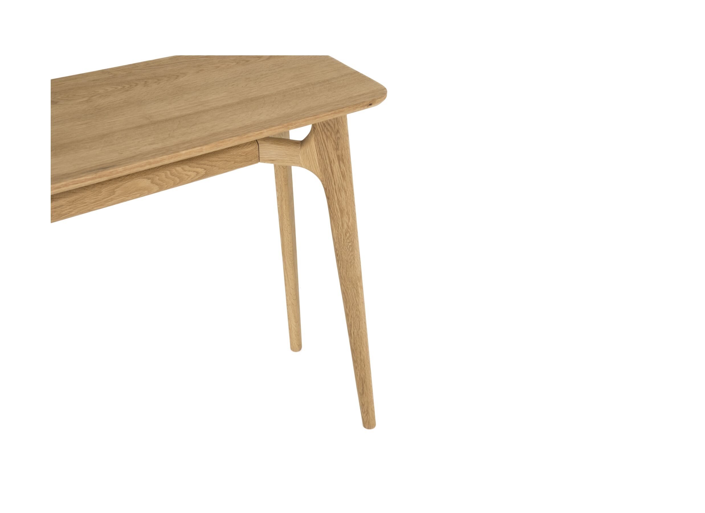 Detailfoto - Wandtafel Bilbo 100x35cm - eik massief - naturel