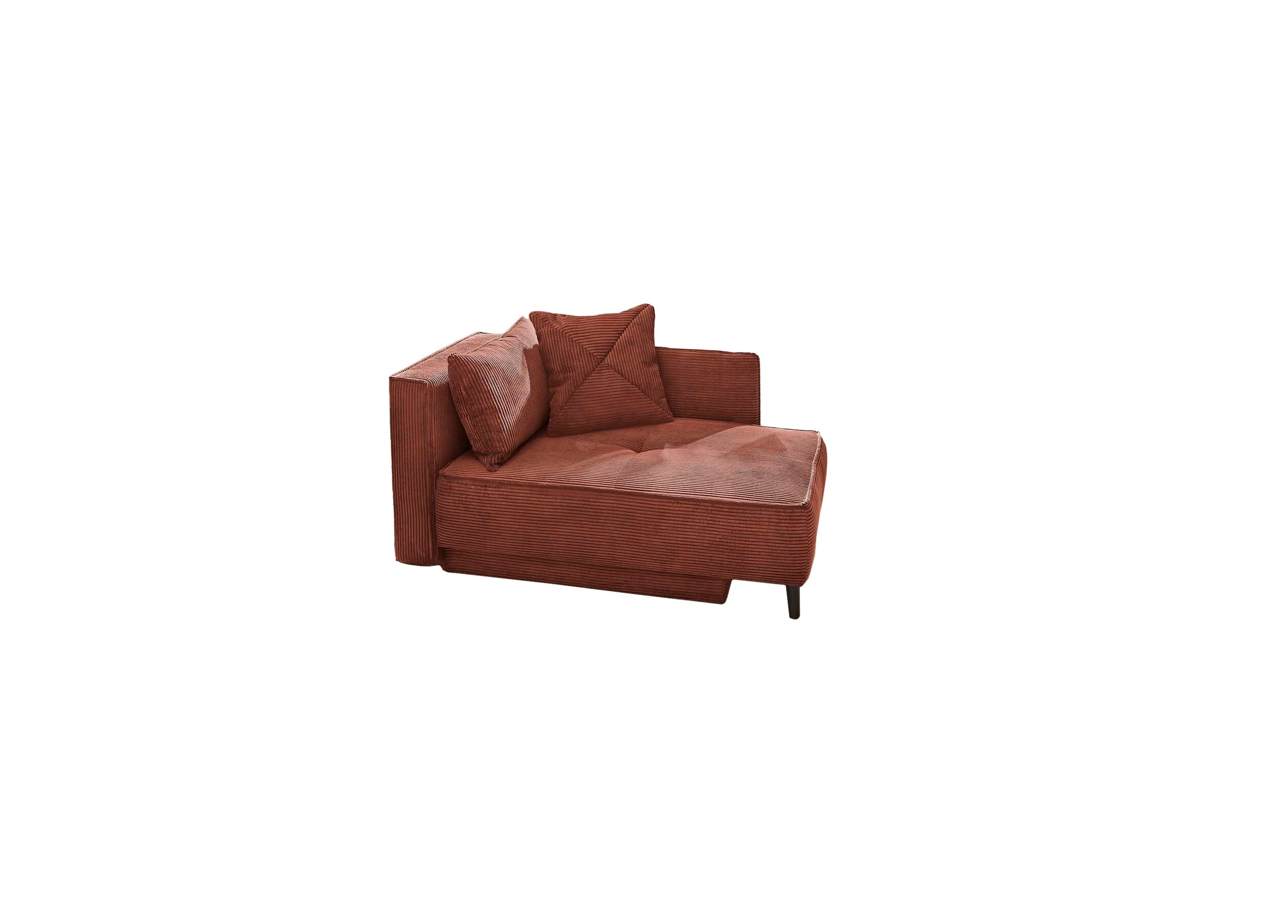 Chaise longue Rex Recamière 155x95x81cm - stof - roest met bedfunctie