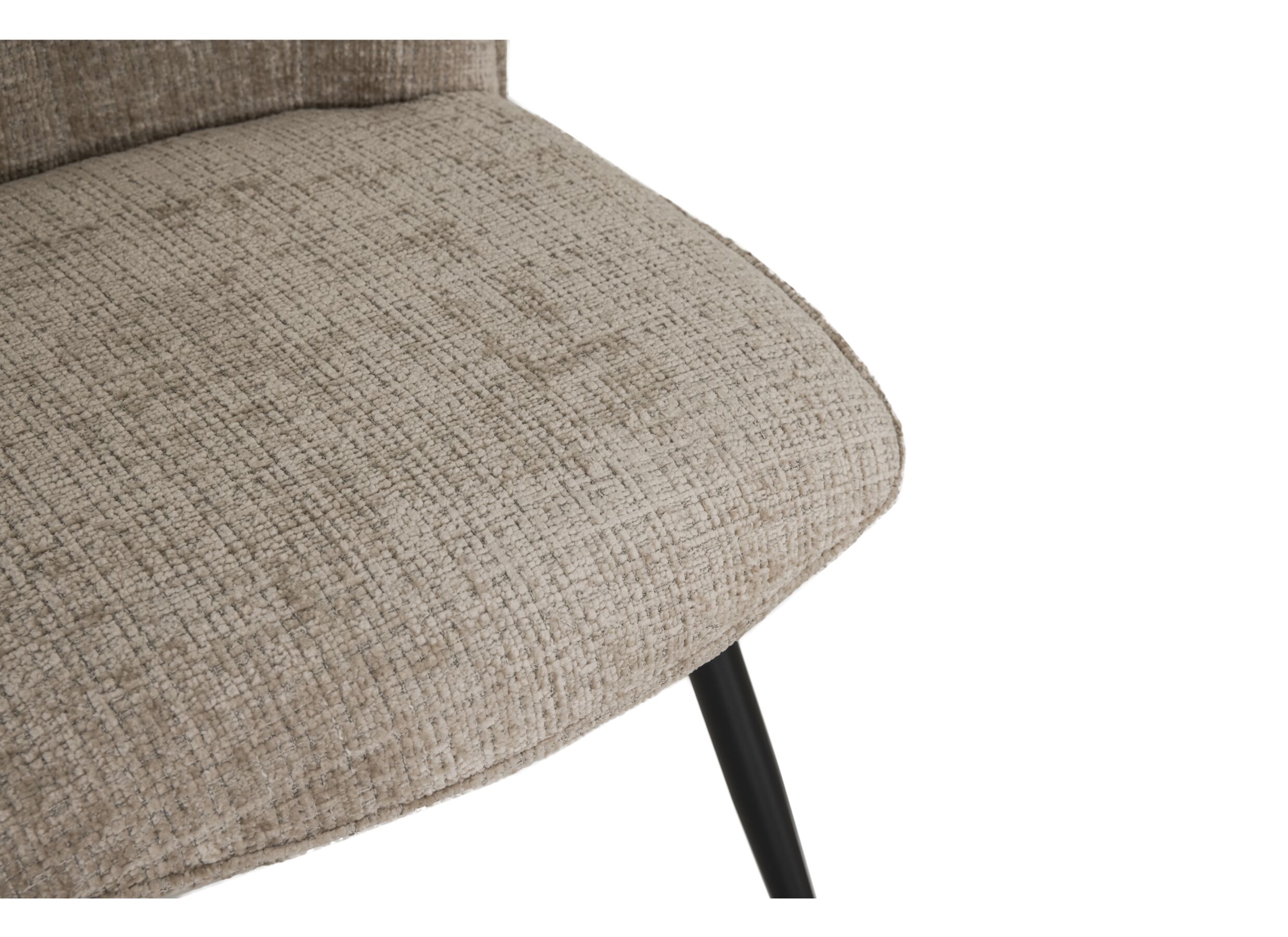 Detailfoto - Stoel ST2418 51x64x89cm - stof - beige