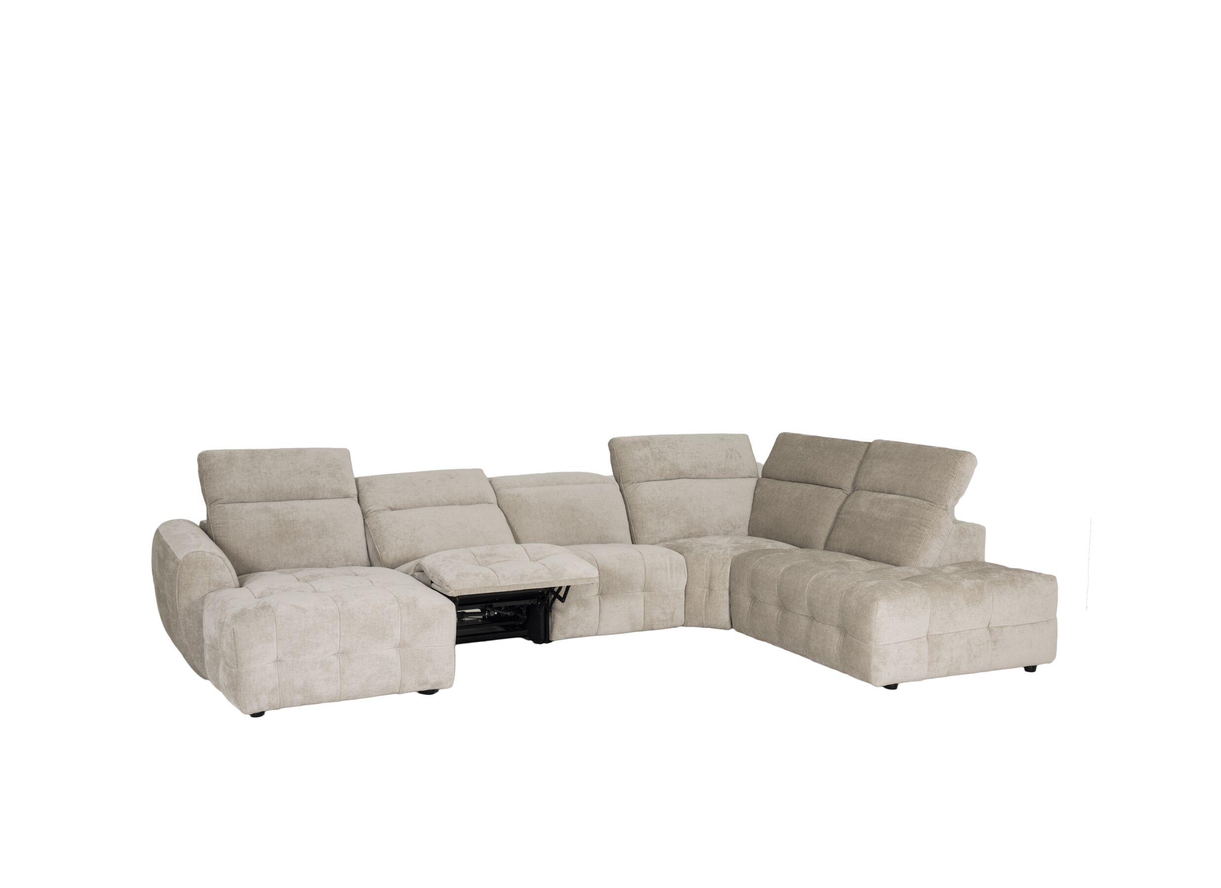 Overzichtsfoto - Hoeksalon Ivy 389x257cm - stof - linen met relax