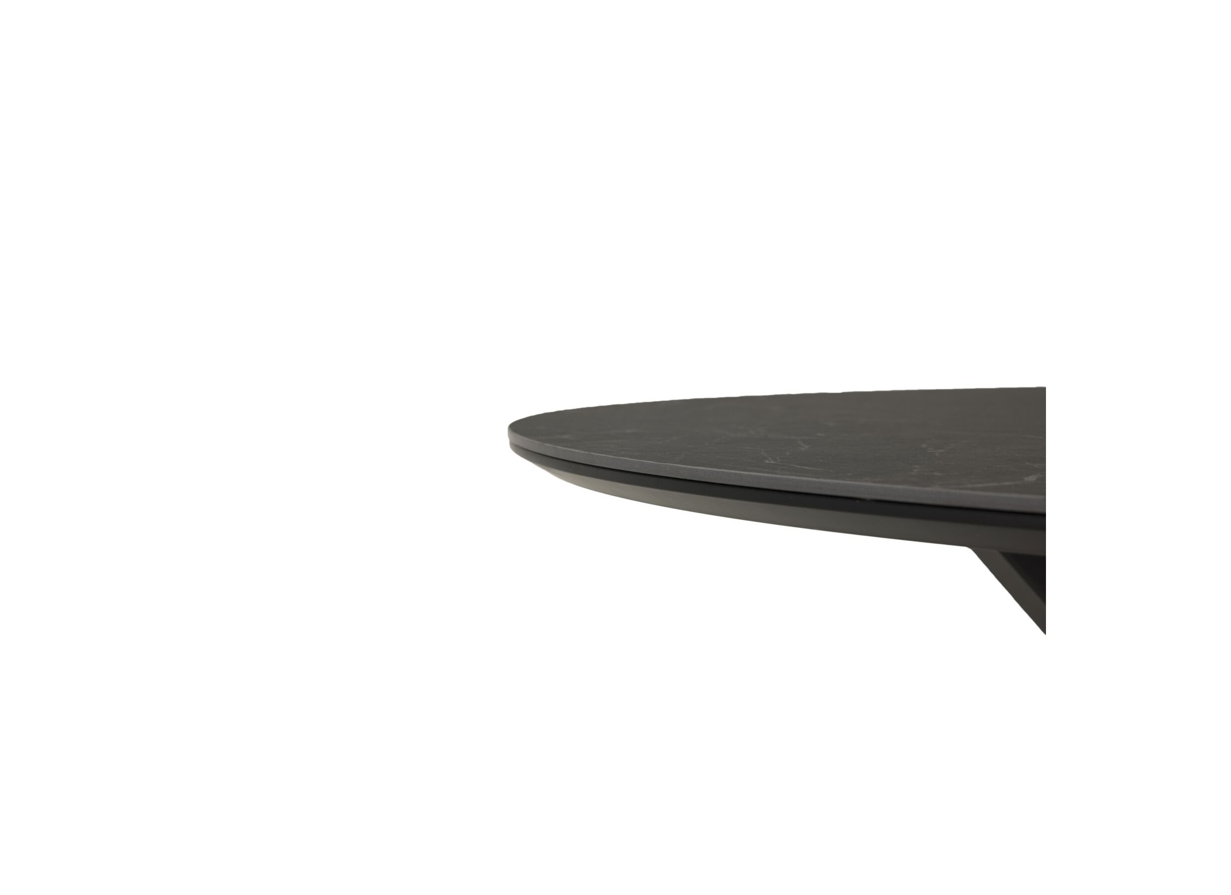 Detail - Table ronde Okapi Ø120cm - MDF - gris foncé