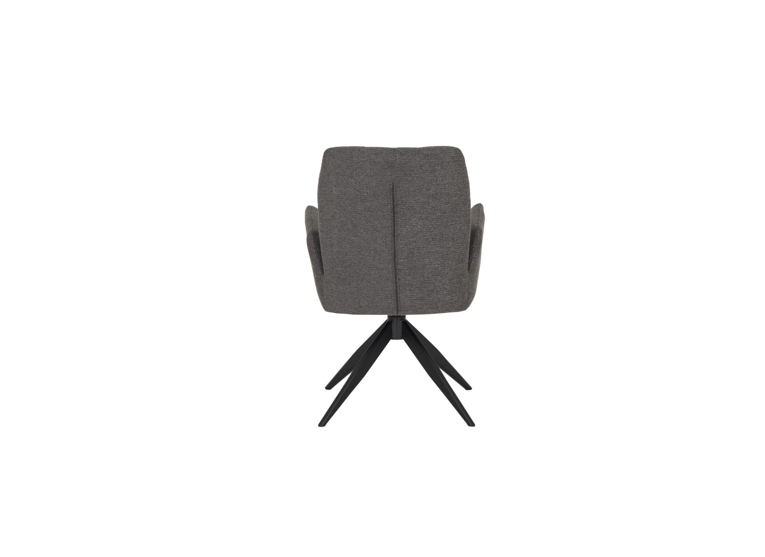 Draaistoel Getty 57x61x89cm - stof - grijs