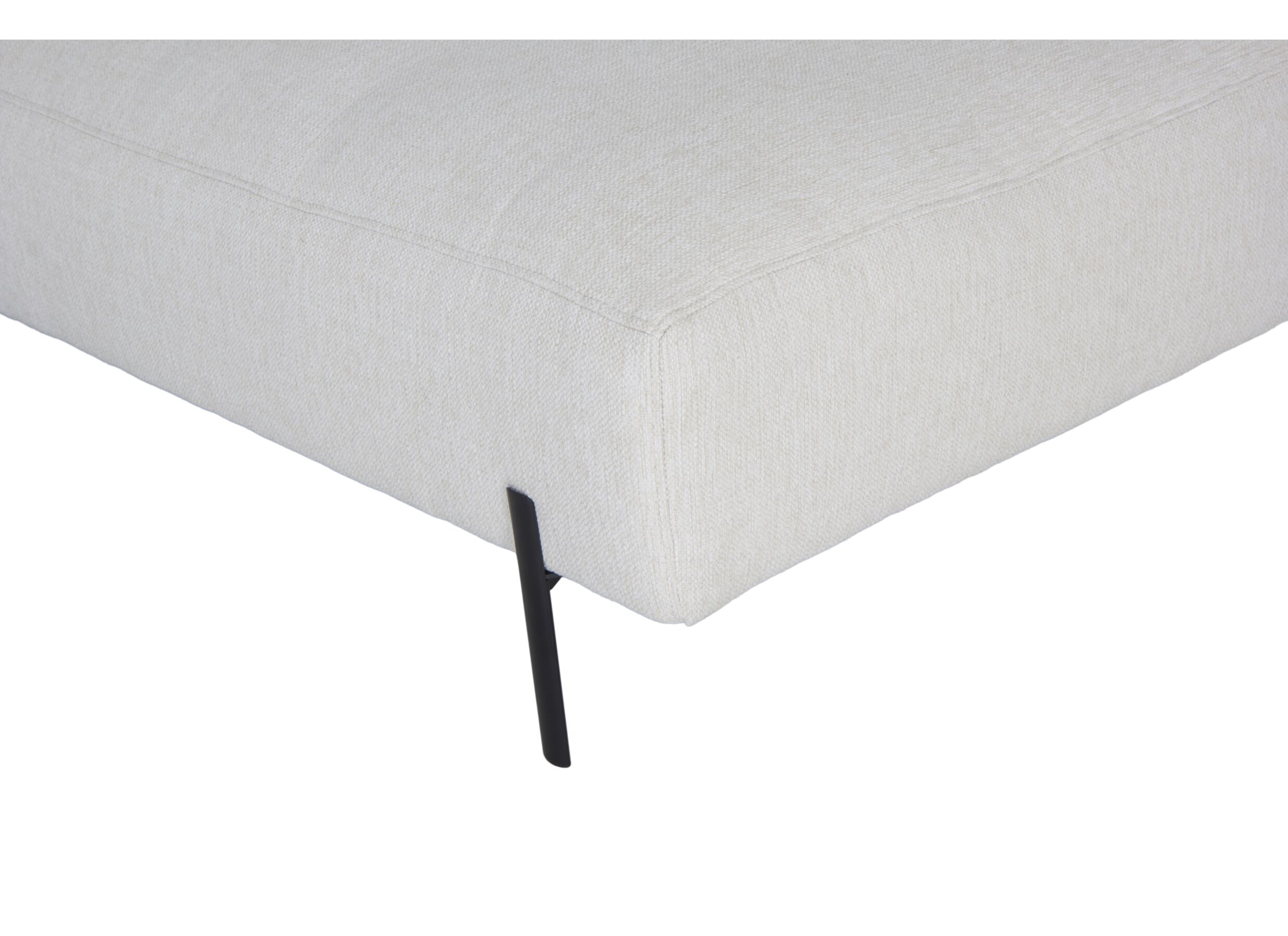 Canapé d'angle Celaya 298x223cm - tissu - ecru