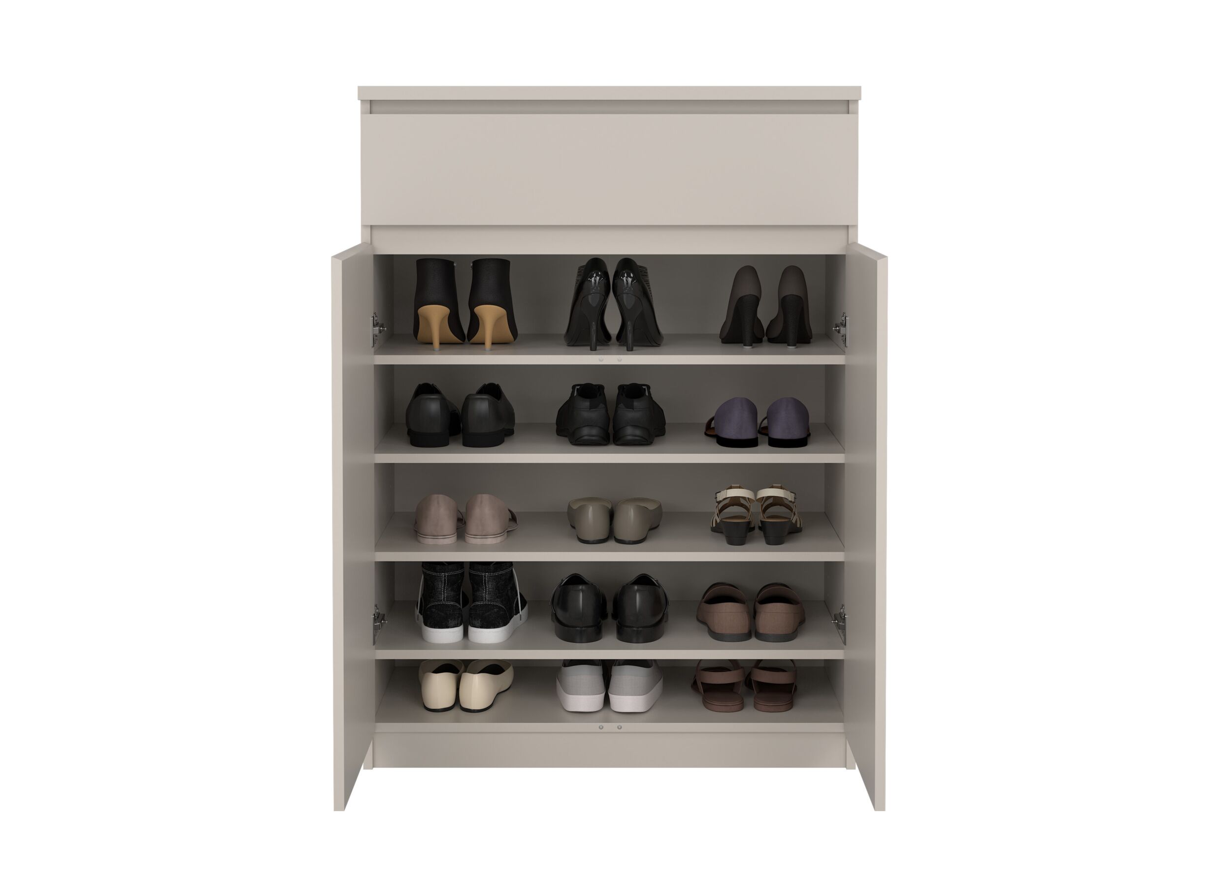 Aperçu - Armoire à chaussures Naia 80x40x111cm - décor - cashmere