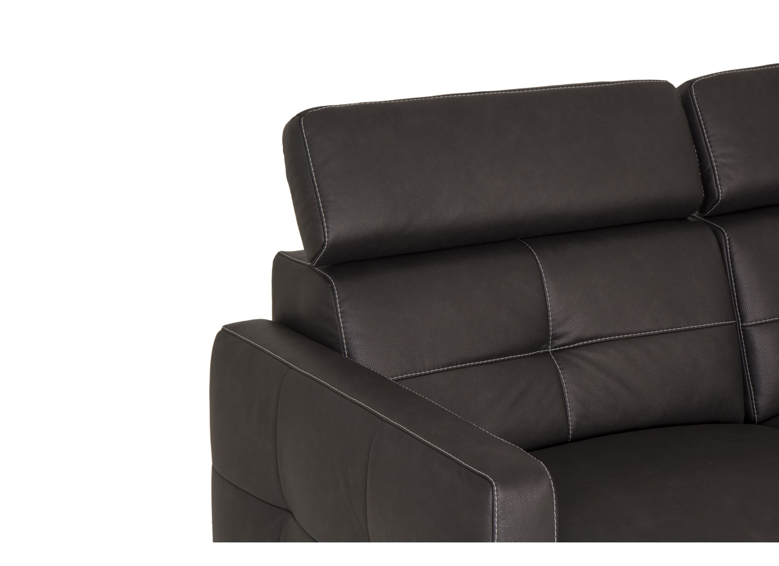 Detail - Canapé Dervaux 3+2+1 places - tissu - anthracite avec relax