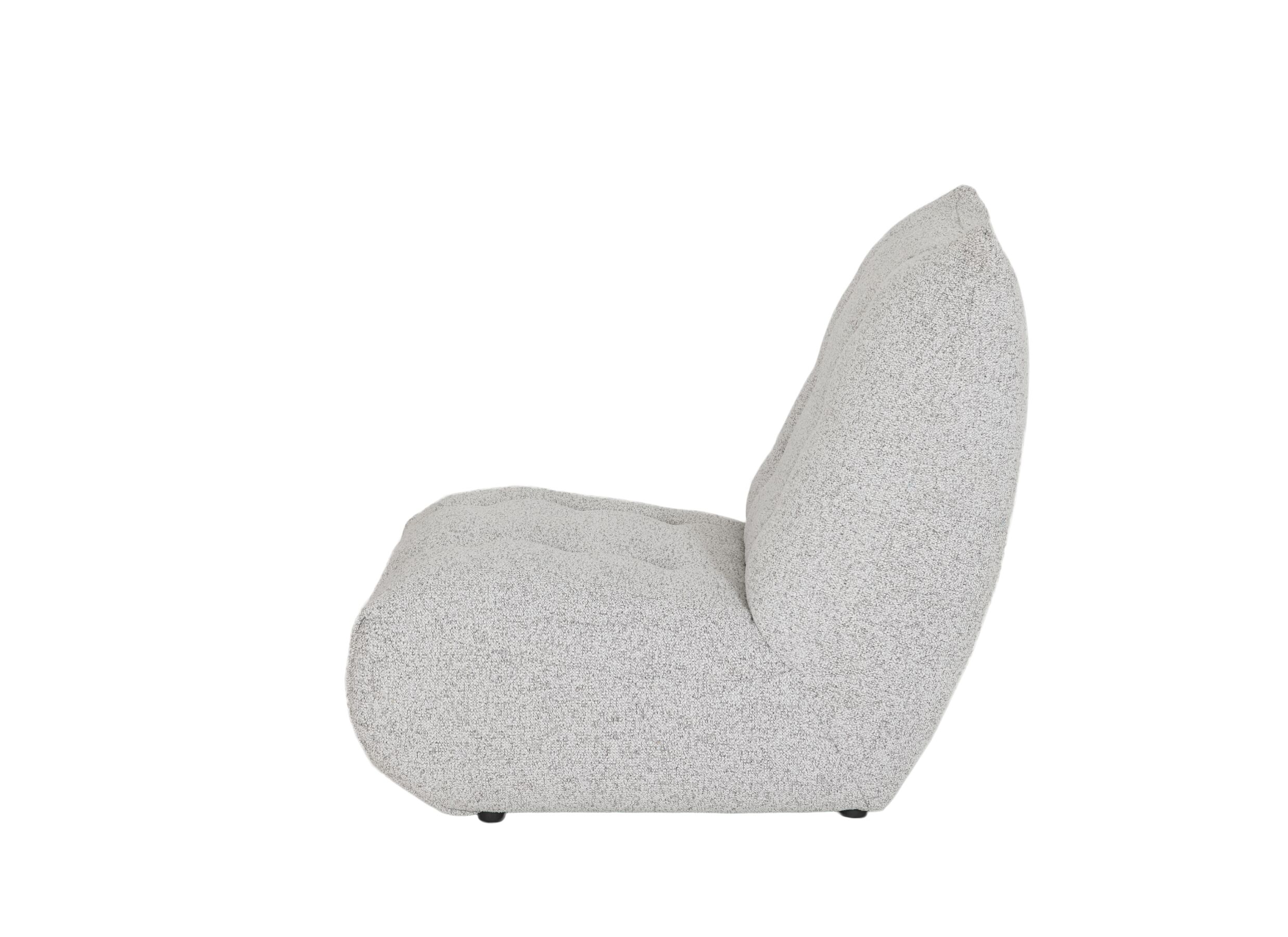 Aperçu - Canapé Schiva 1 place - tissu - gris claire