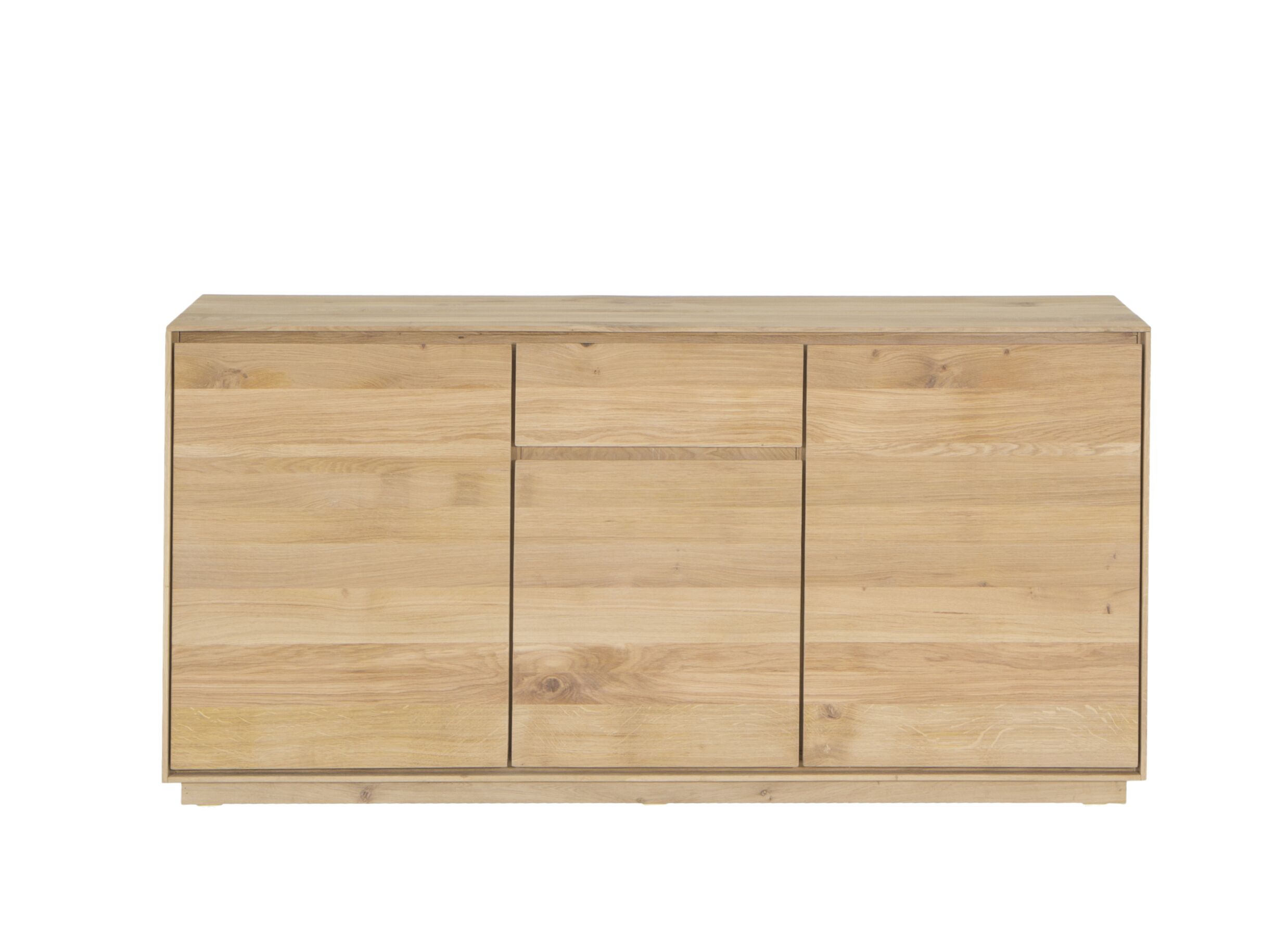Buffet Caviar 170cm - chêne massif & décor - naturel