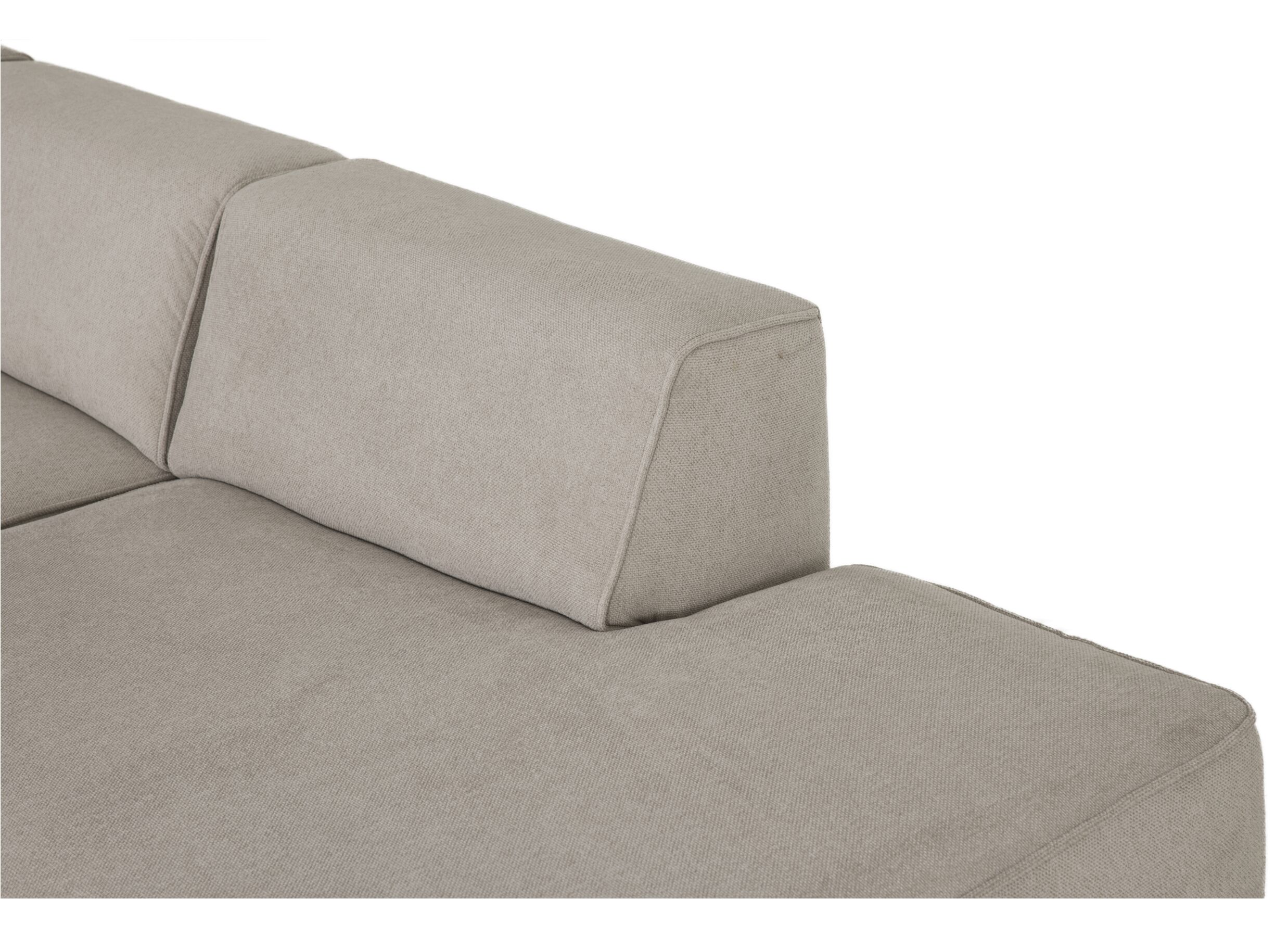 Canapé d'angle Enjoy 308x165cm - tissu - beige