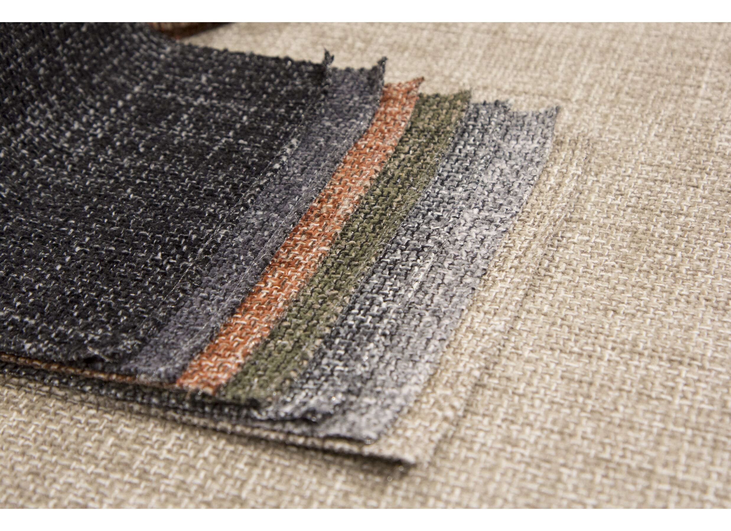 Couleurs - Canapé d'angle Carre 356x160cm - tissu - sand