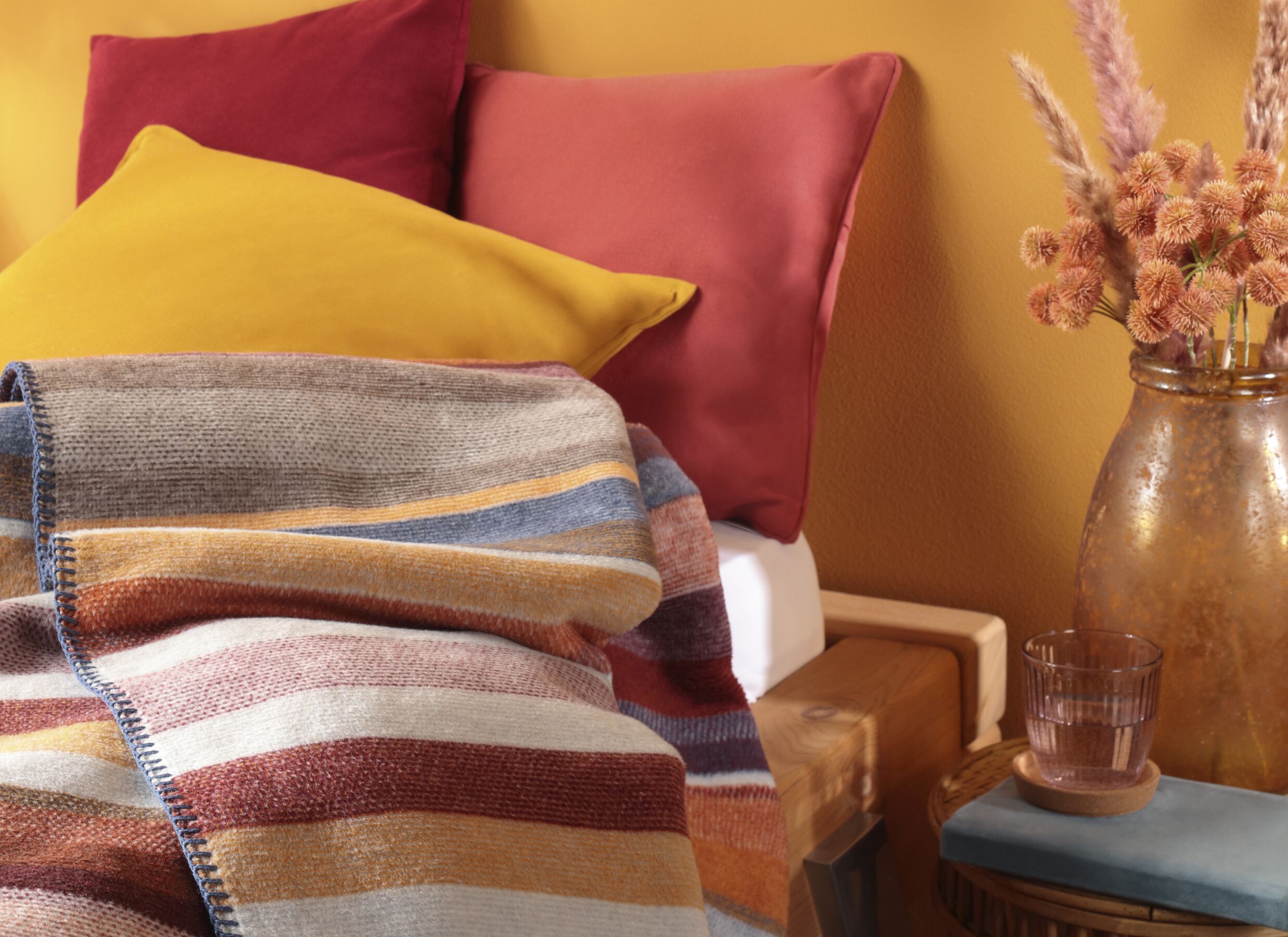Foto ambiance - Plaid Tundra 150x200cm - polyester & coton - multicolore