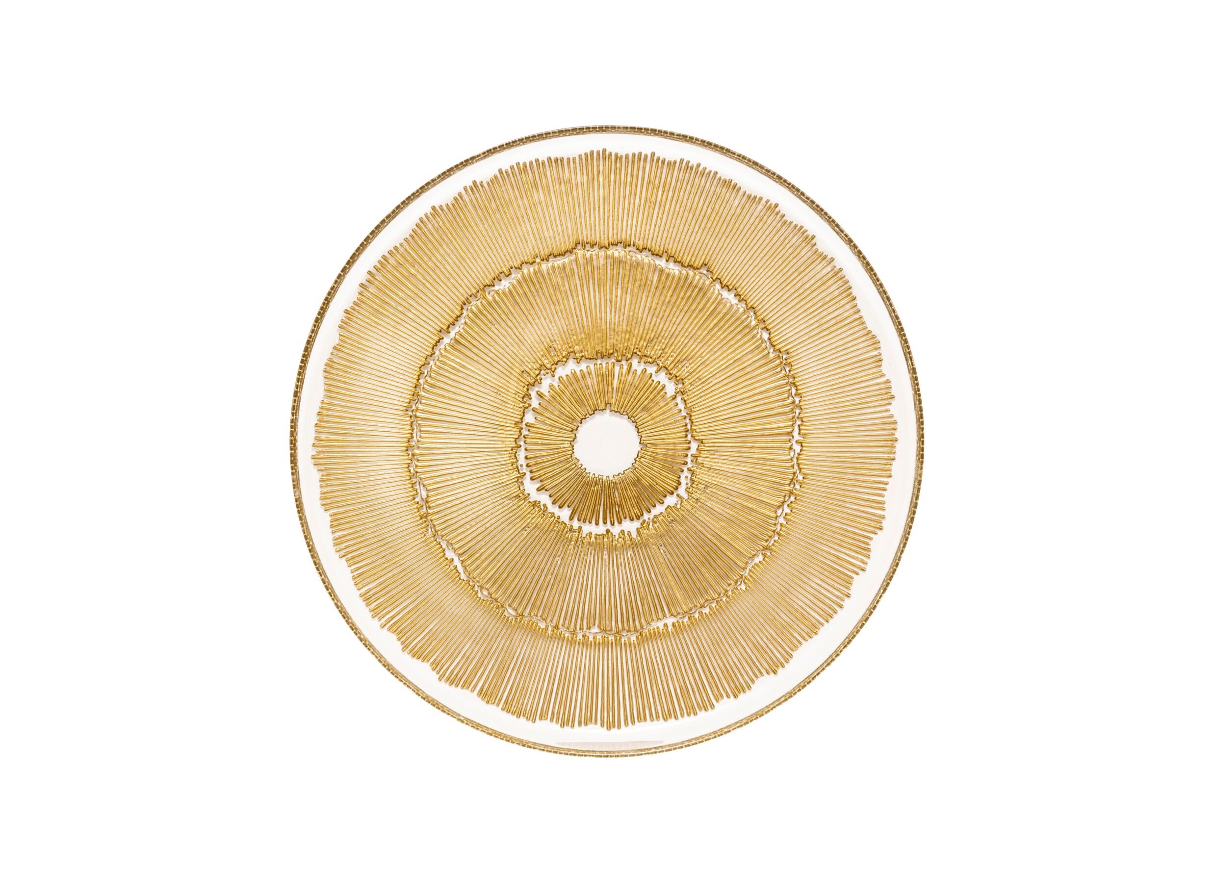 Aperçu - Assiette Celeste Ø33cm - verre - doré