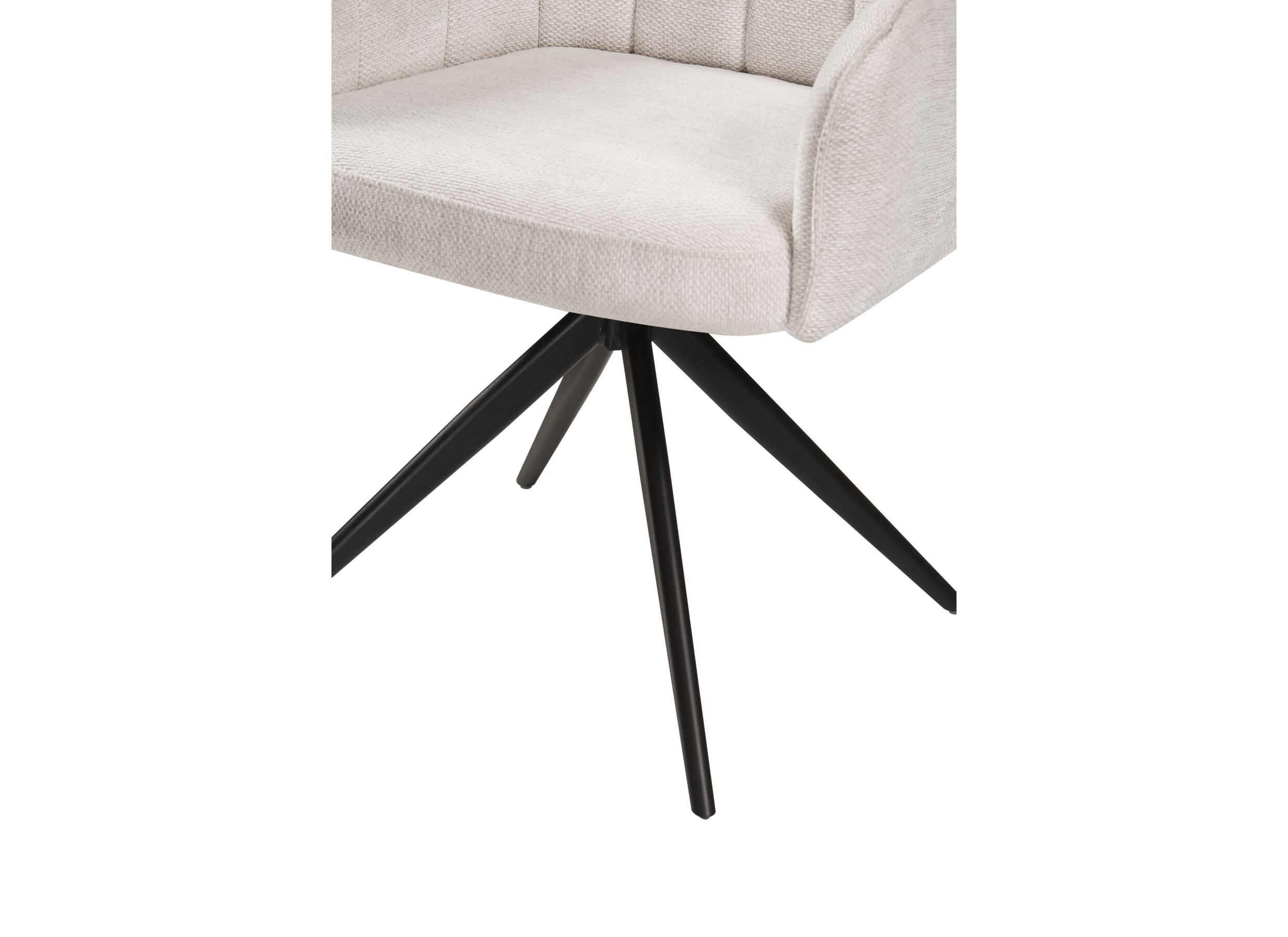 Draaistoel Bonzo 59x58x88cm - stof - wit