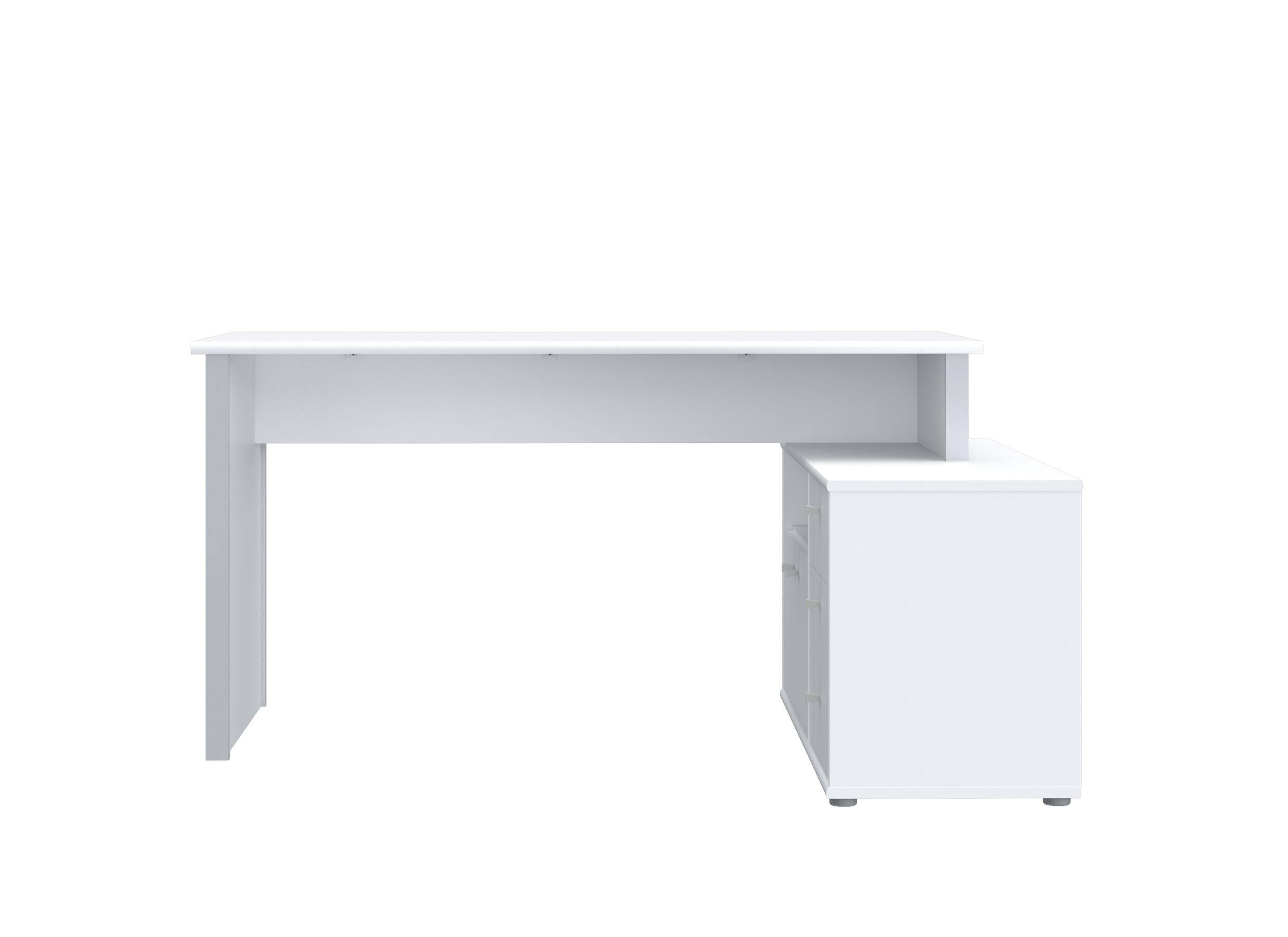 Aperçu - Bureau d'angle Topic 151x121x75cm - décor - blanc
