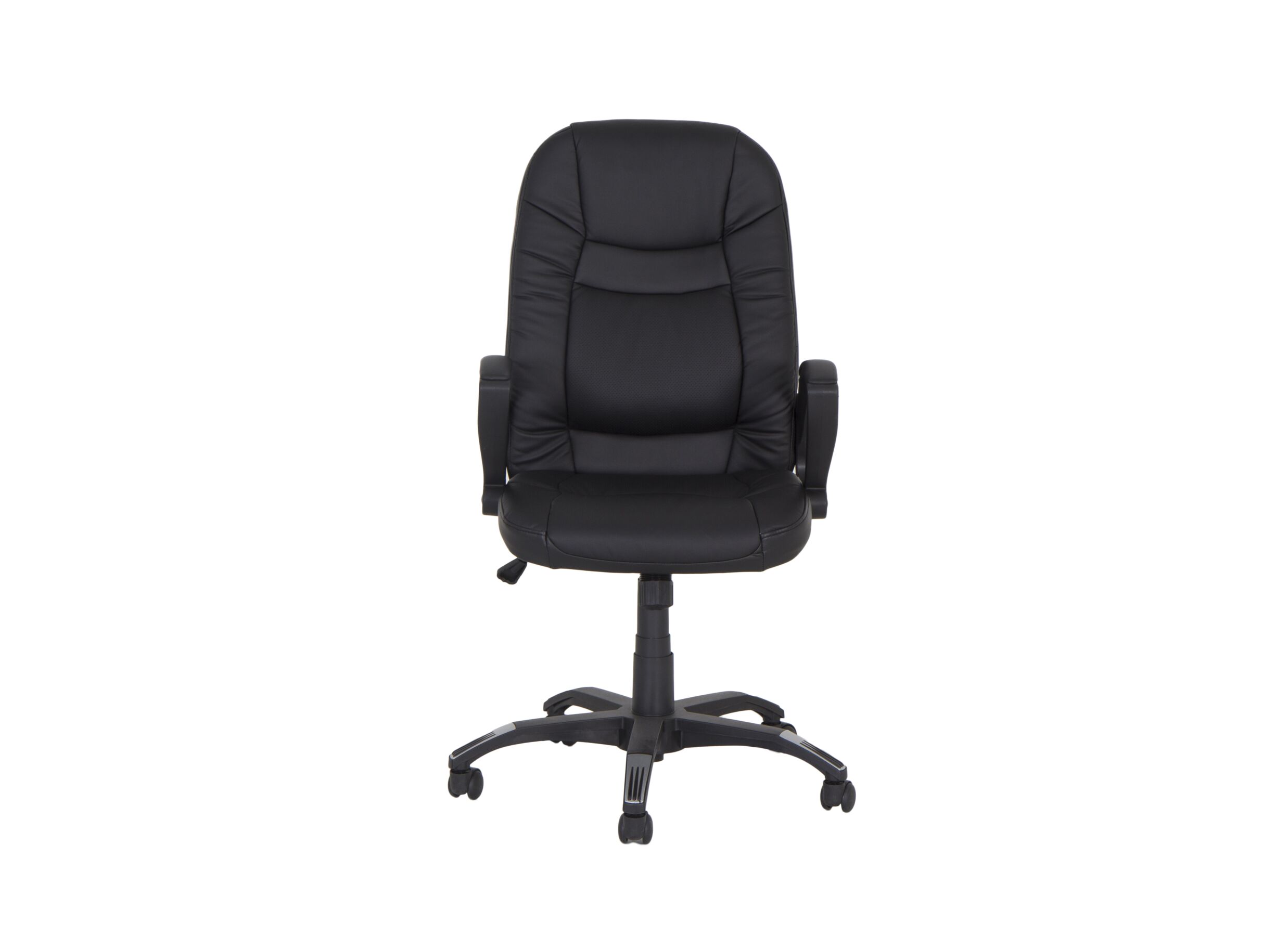 Bureaustoel Njet 68x74x115cm - lederlook - zwart