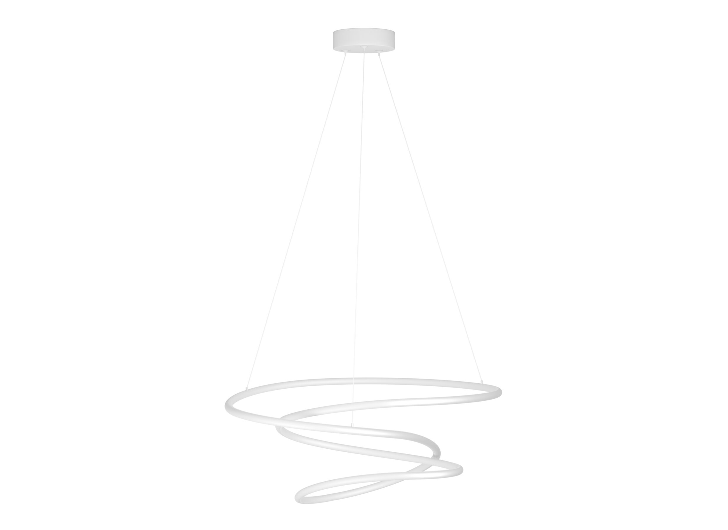 Overzichtsfoto - Hanglamp Racale Ø45cm 27W - aluminium - wit