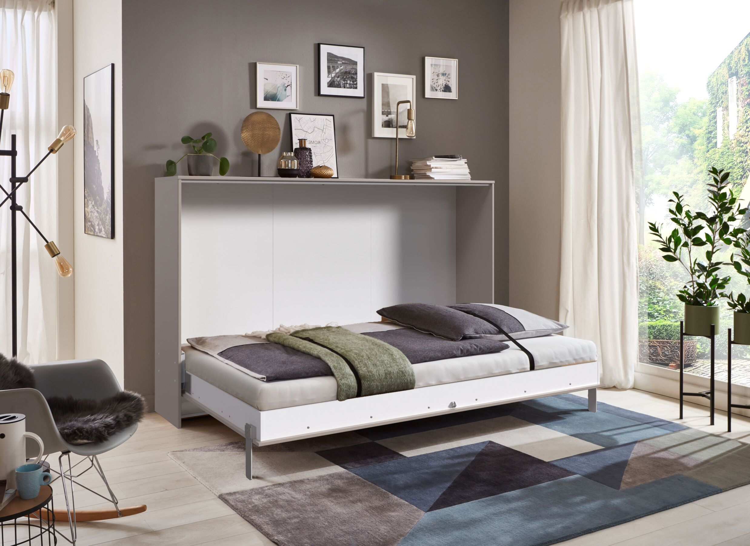 Foto ambiance - Lit pliant Juist 120x200cm - décor - sahara gris