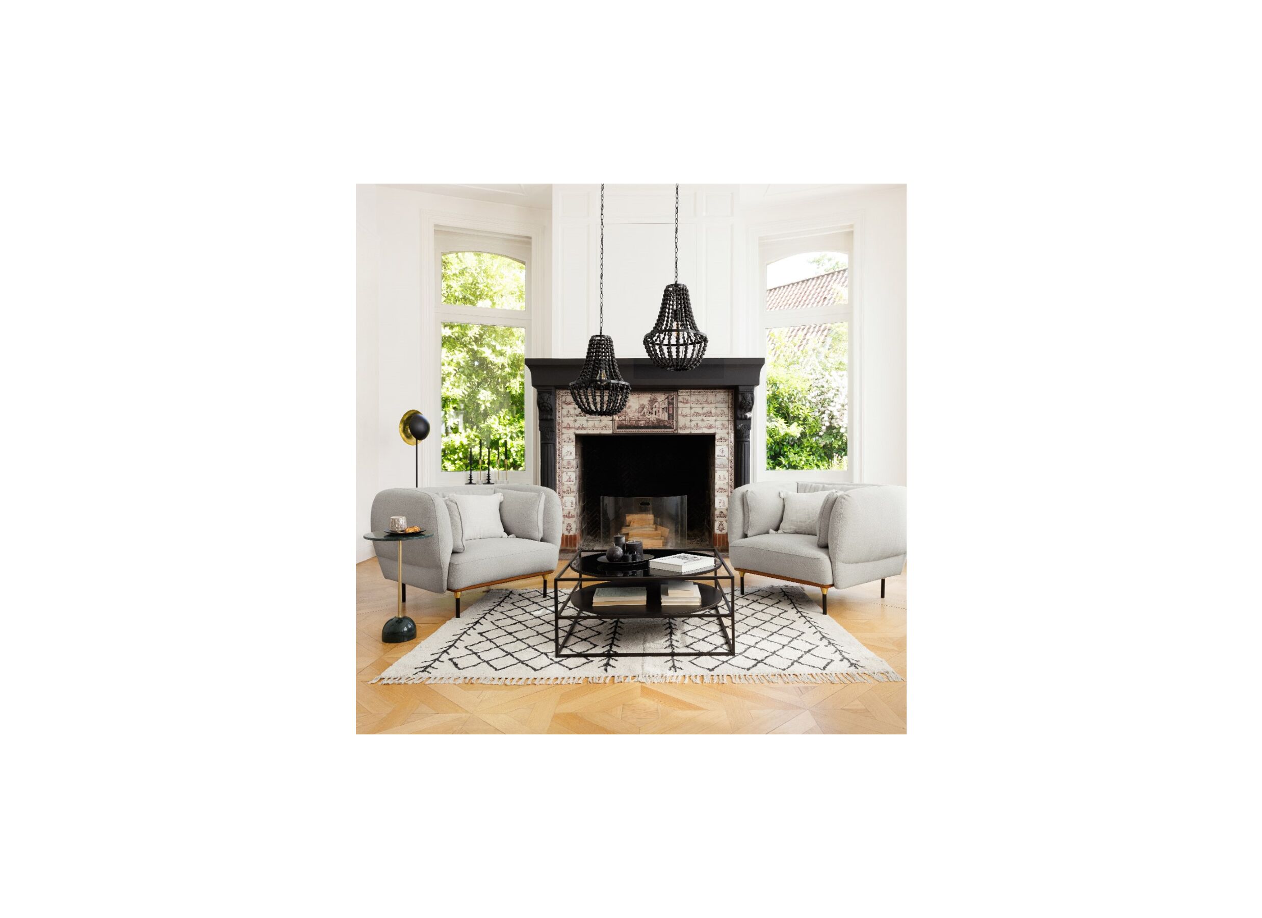 Sfeerfoto - Staande lamp Estee H144cm
