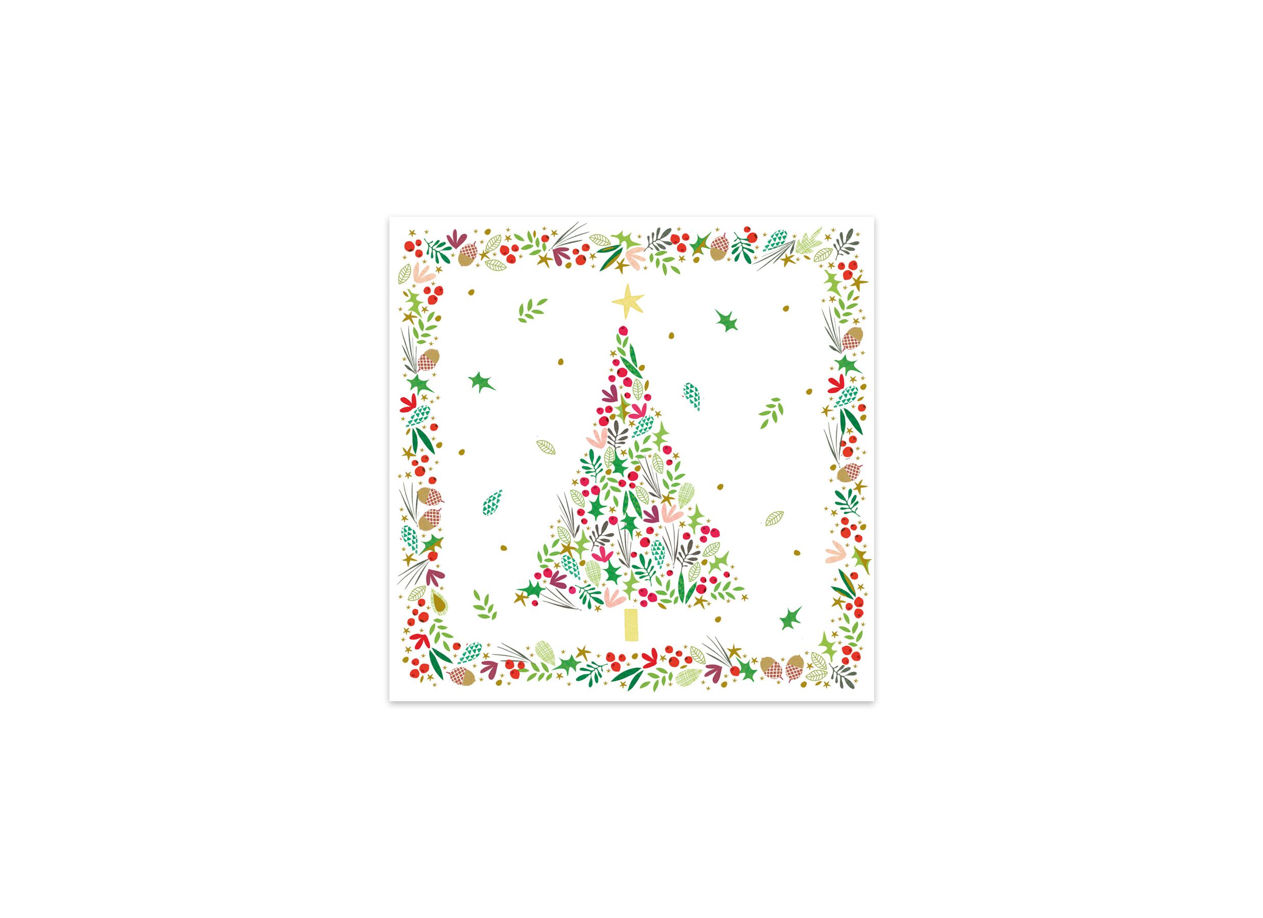 Hoofdfoto - Serviette Turnowsky Christmas 33x33cm - papier - multicolor 20 stuks