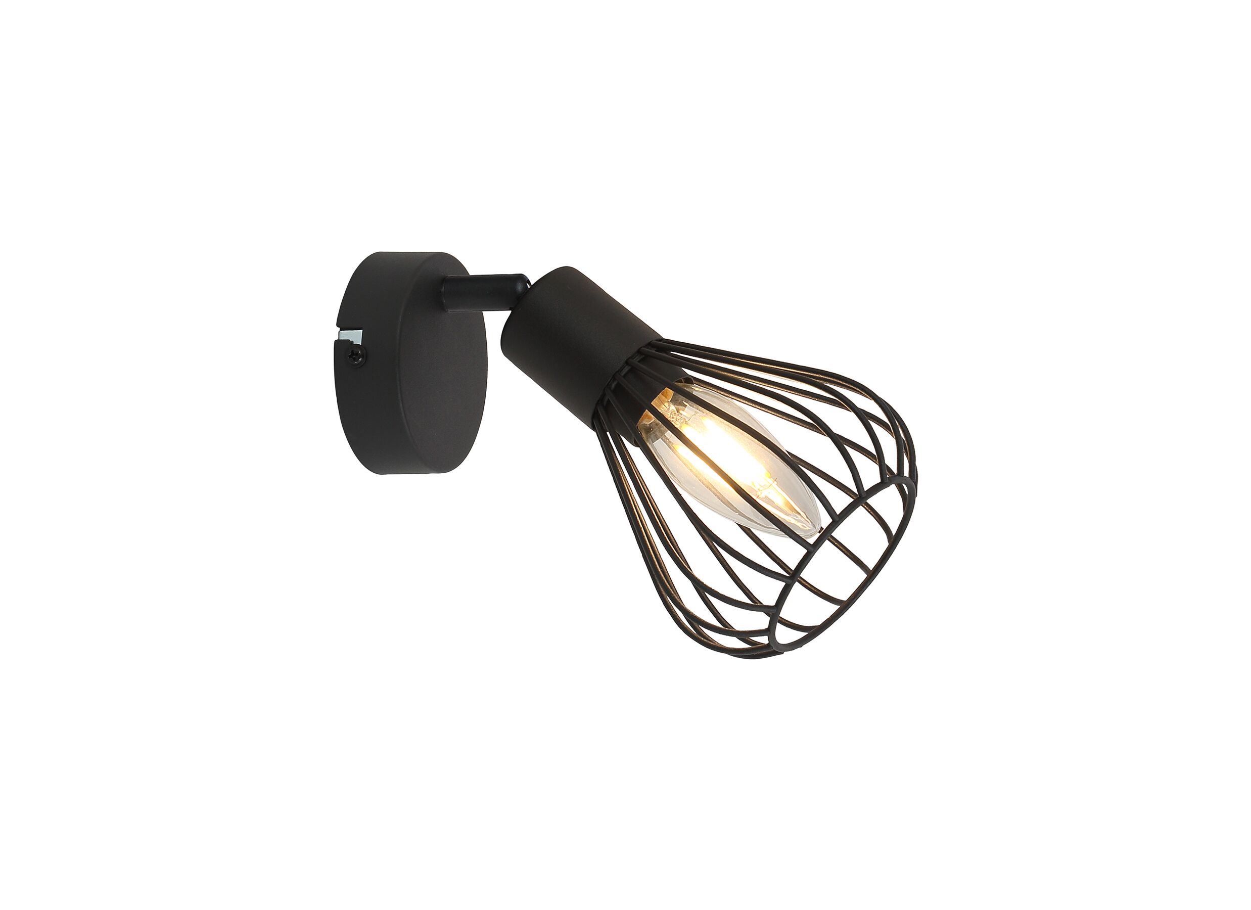 Wandspot Hernan zwart 25W E14