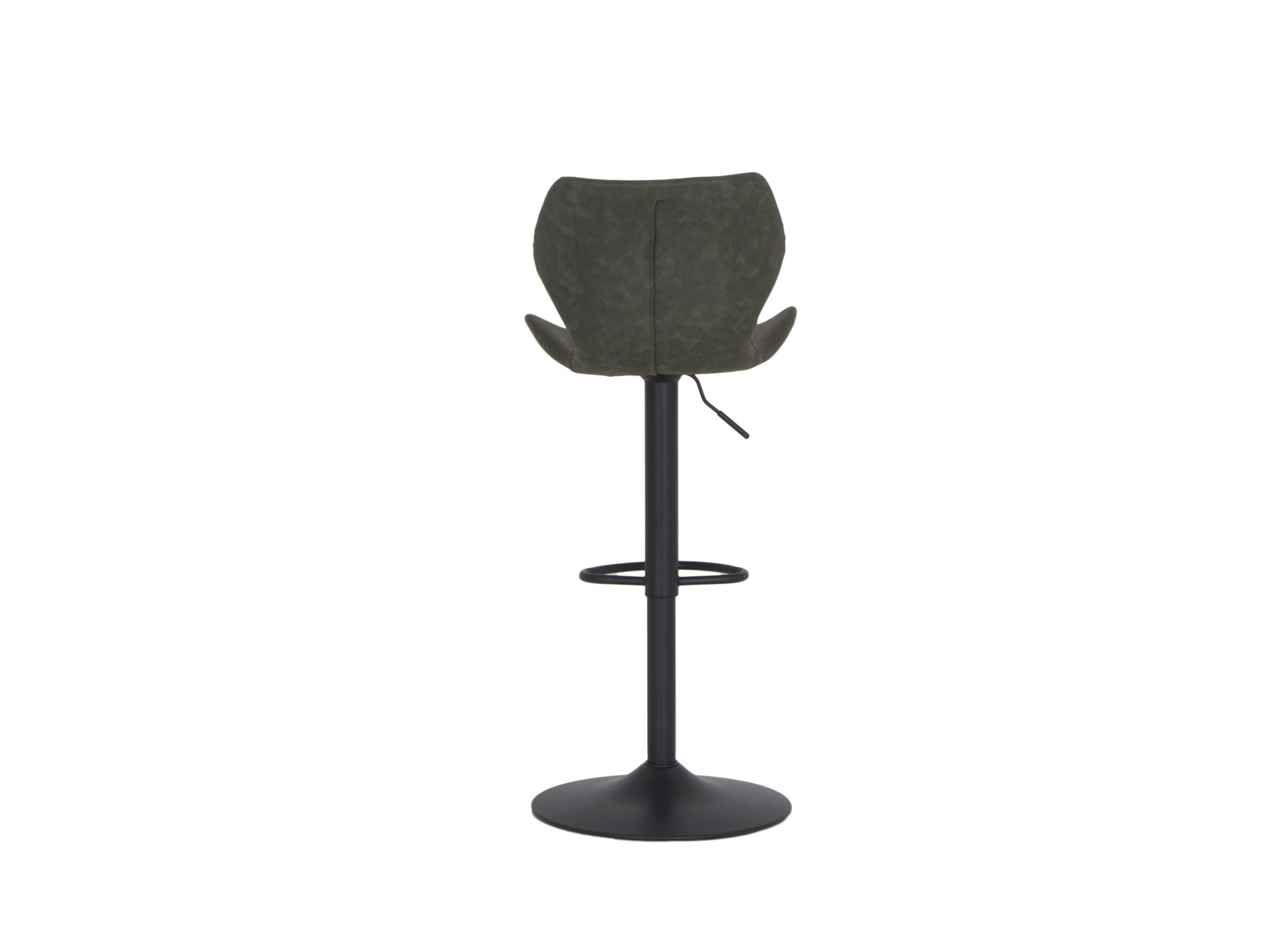 Chaise de bar Toro HA58-80cm - similicuir - vert