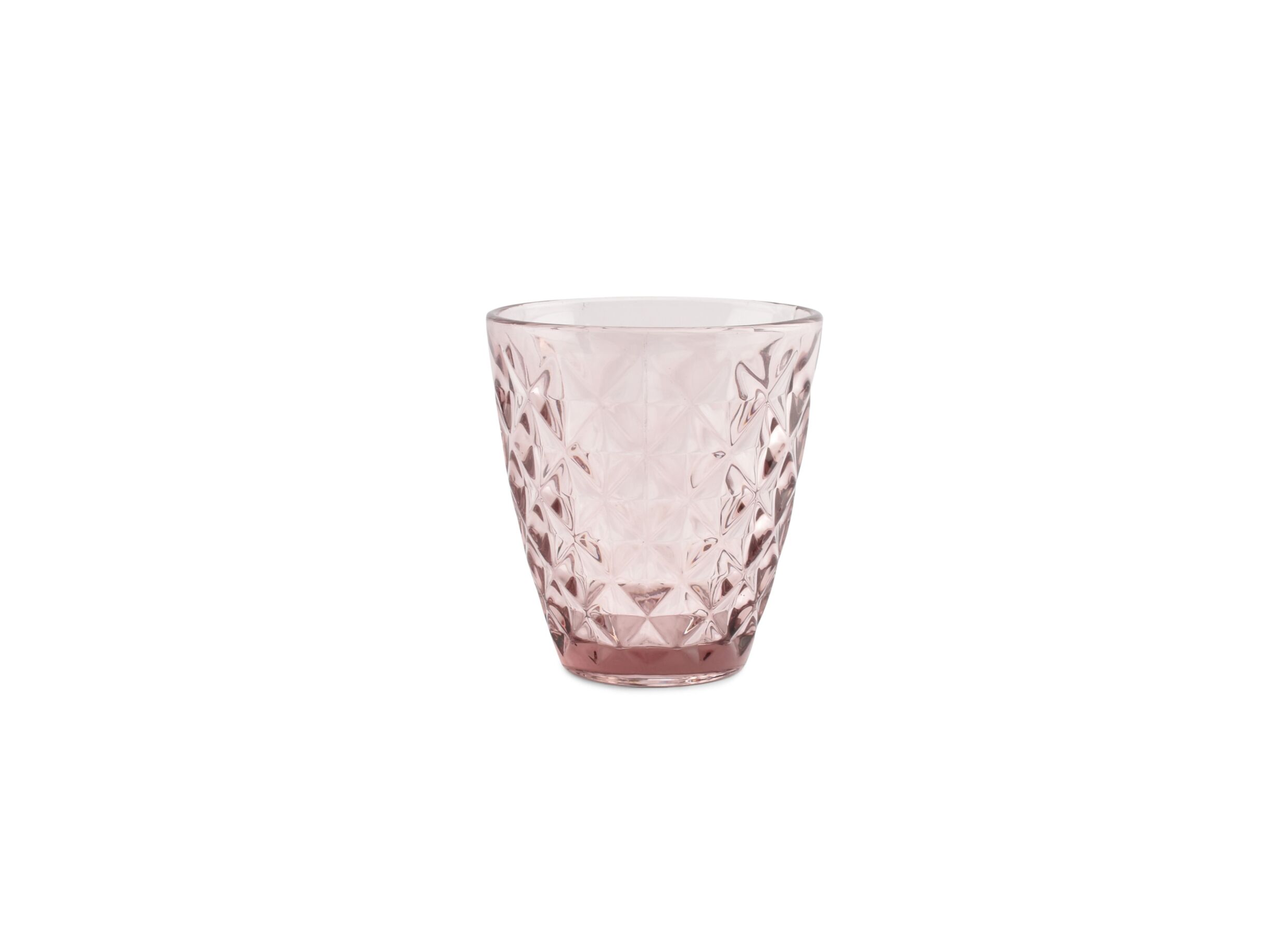 Glas Prisma 22cl - glas - roze set van 4 - Verre Prisma 22cl - verre - rose lot de 4