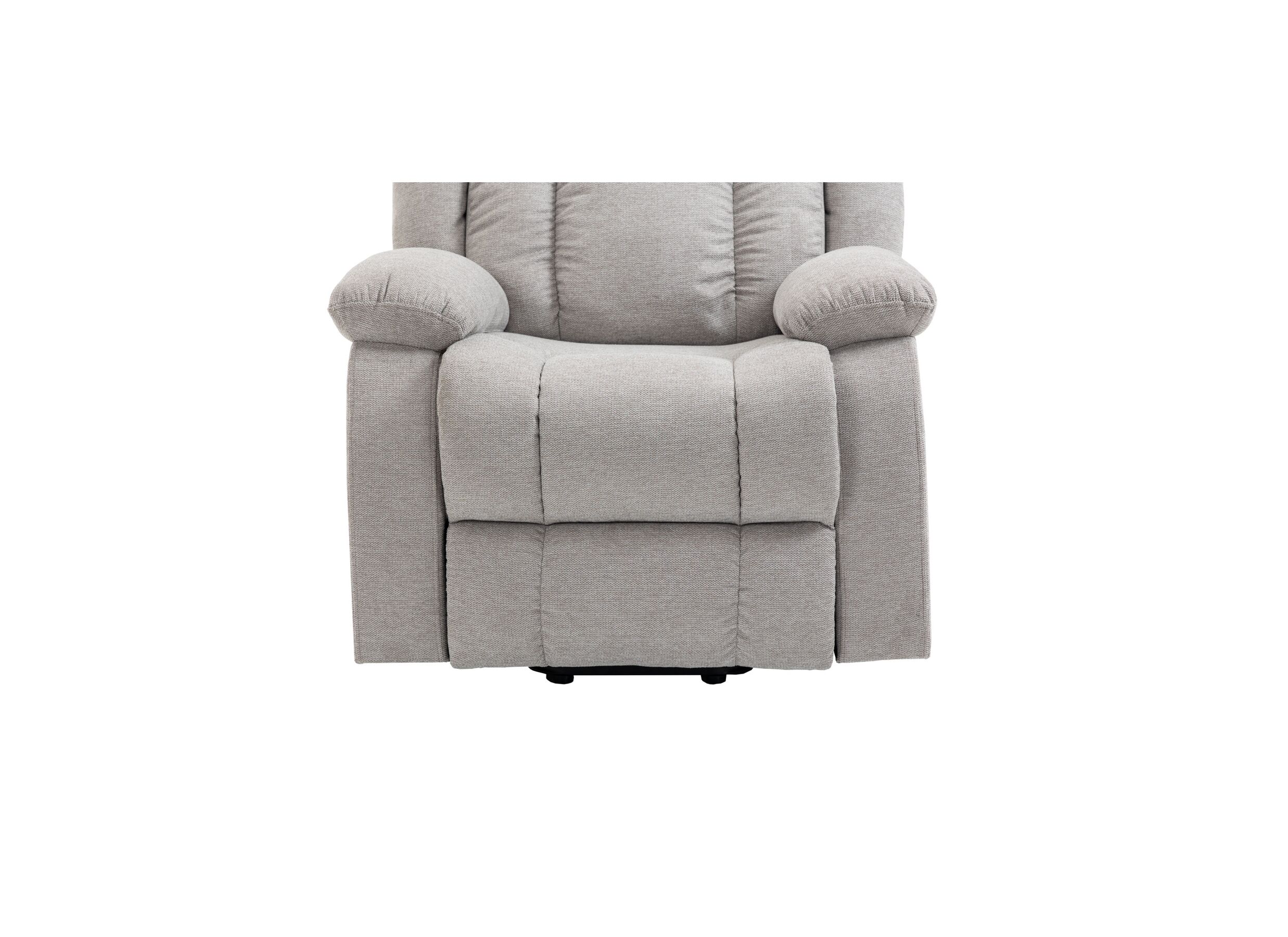 Fauteuil relax Eirene électrique - tissu - argent