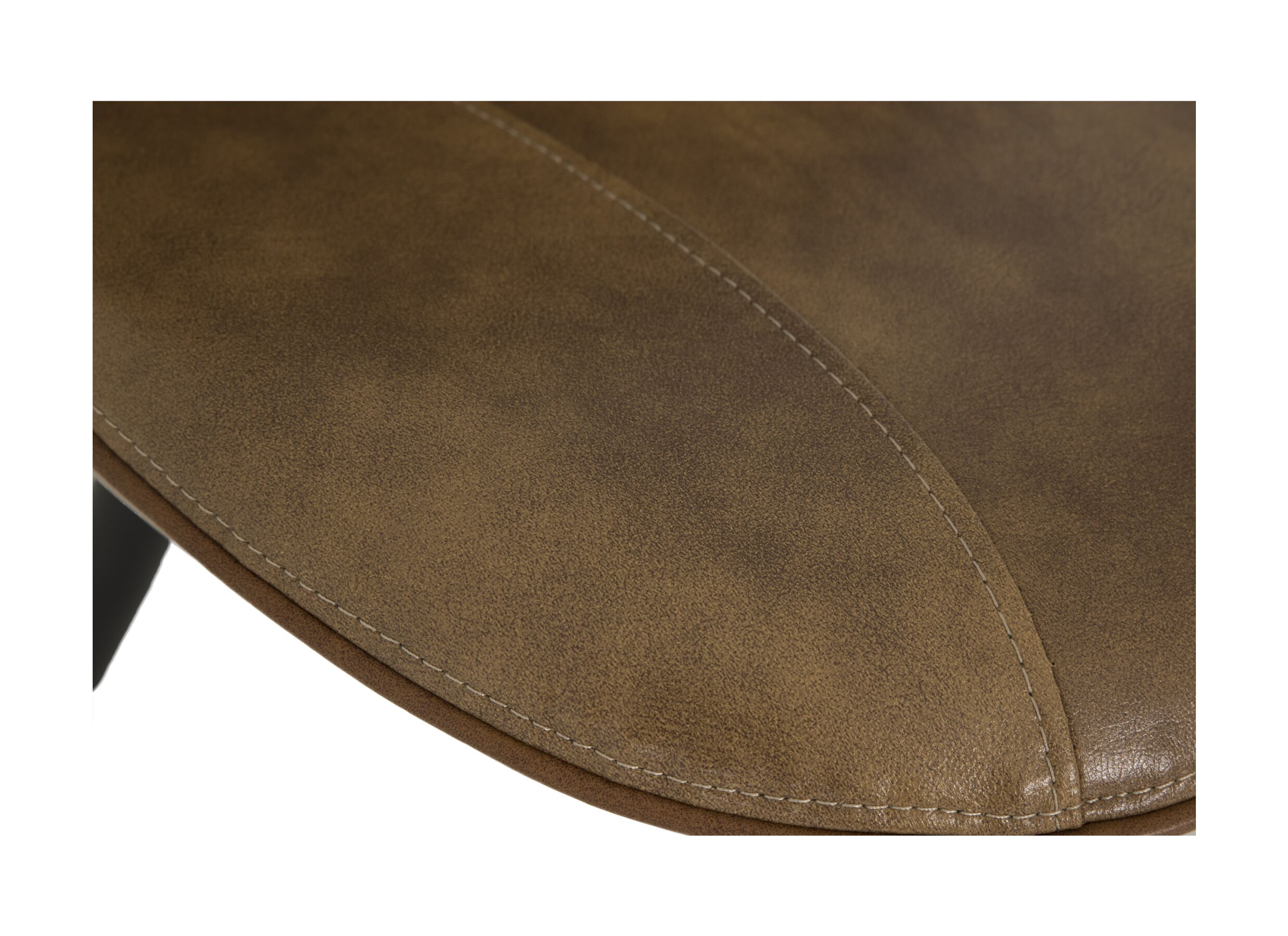Detailfoto - Stoel ST1910 53x66x93.5cm - lederlook - cognac
