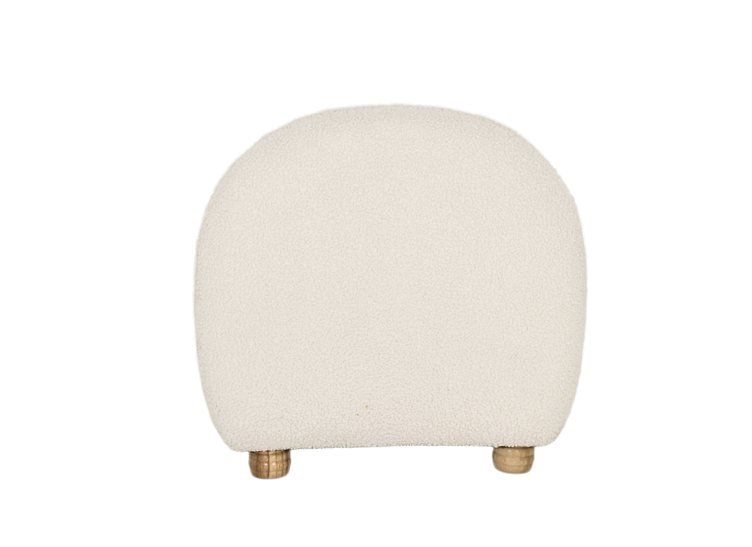 Aperçu - Fauteuil enfant Muffin 46x50x48cm - bouclé - blanc