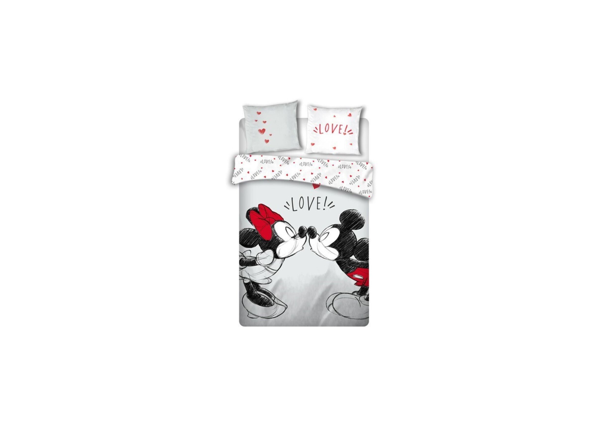 Housse de couette Mickey & Minnie 240x220cm microfibre - Housse de couette Mickey & Minnie 240x220cm microfibre