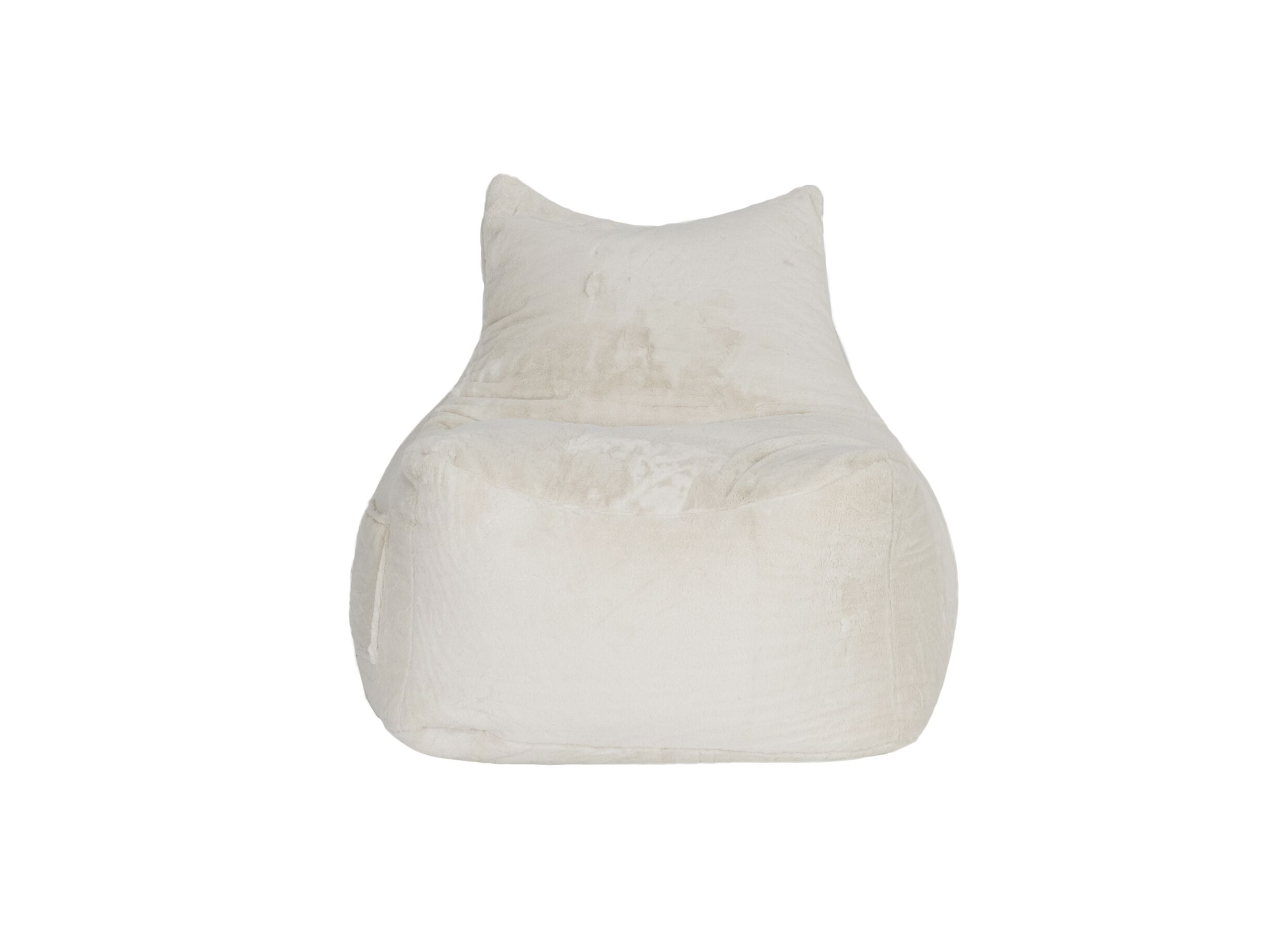 Aperçu - Pouf poire Karina tissu crème