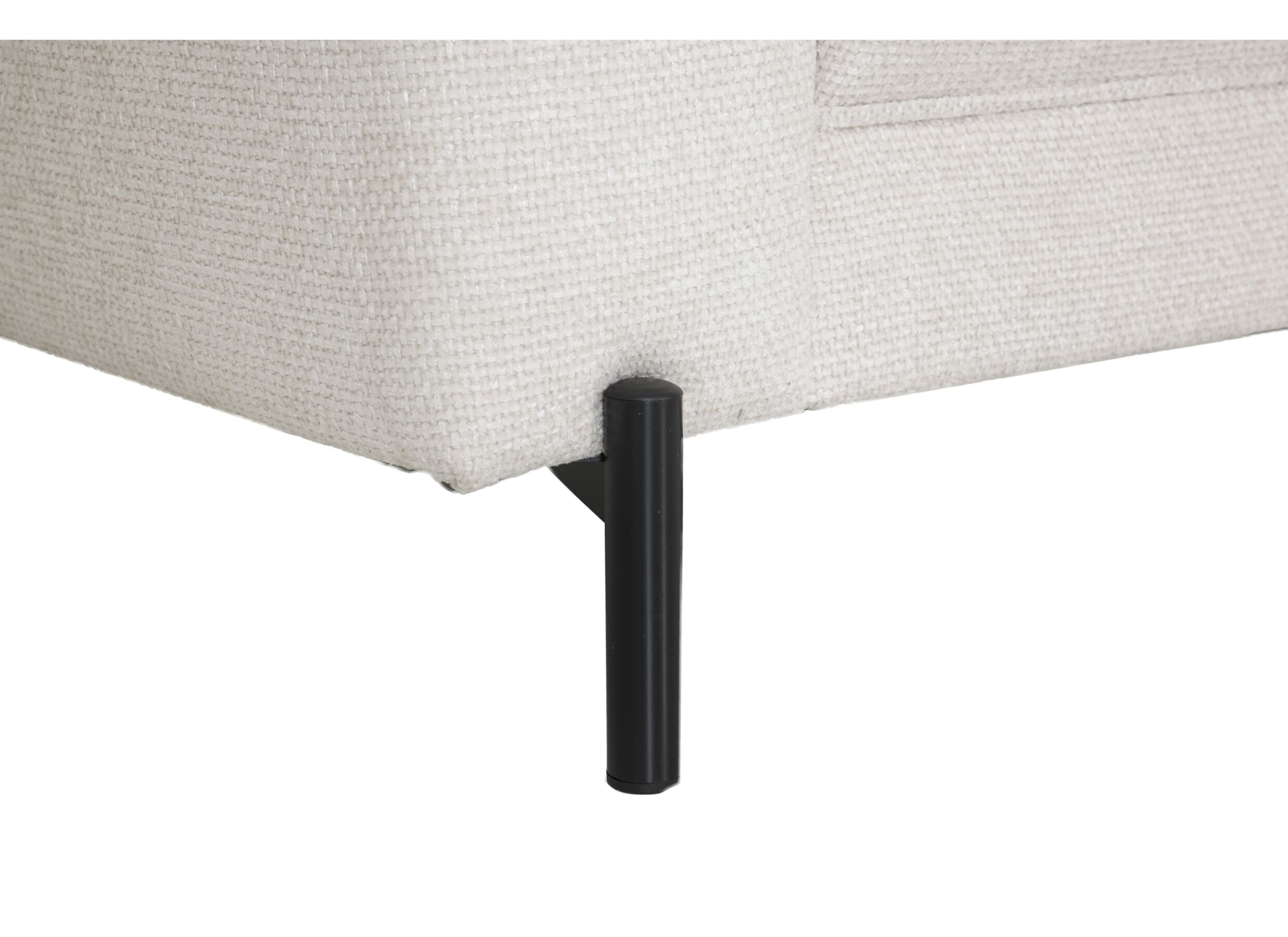 Hoeksalon Liva 325x161cm - stof - wit