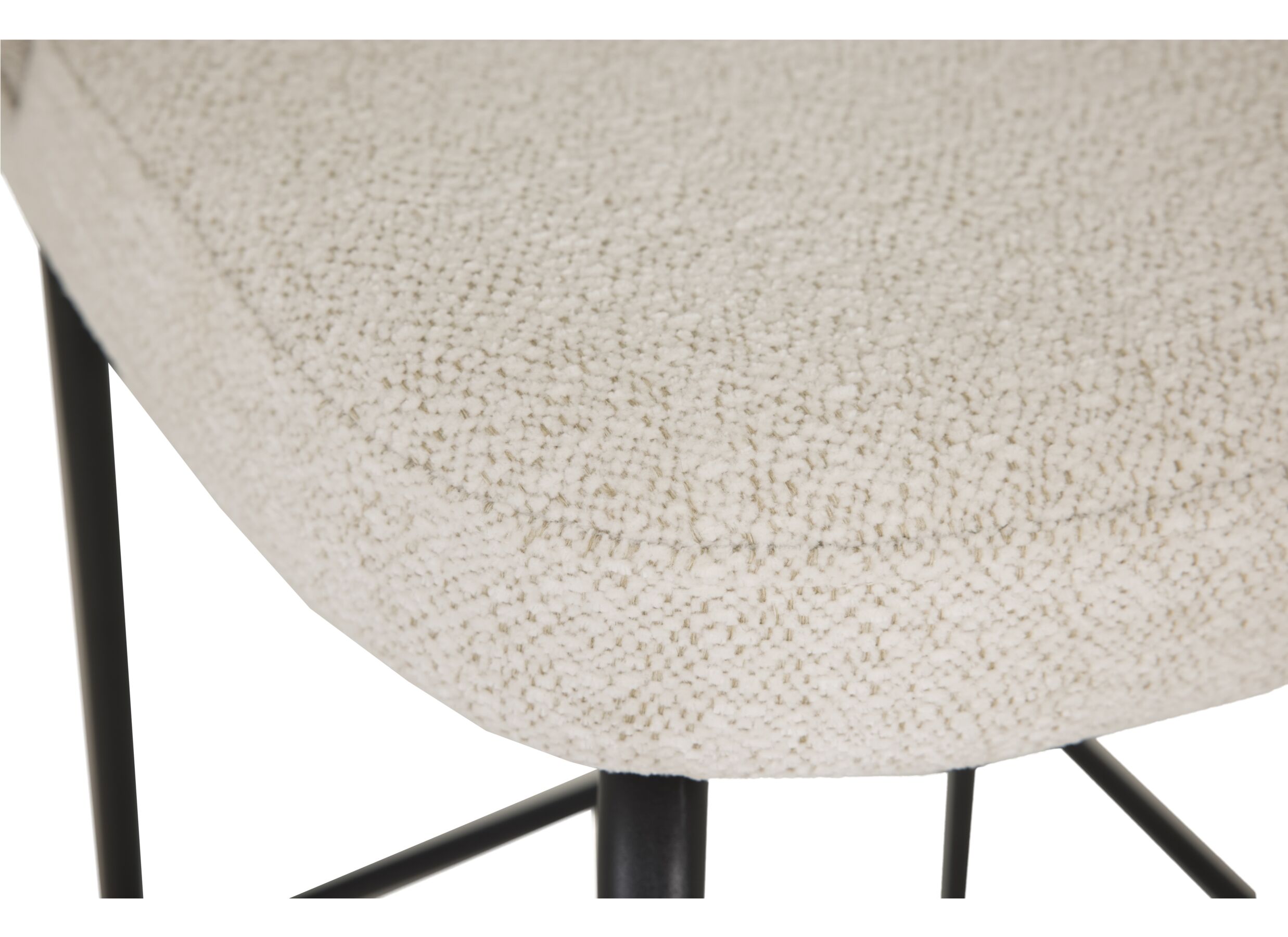 Barstoel Shell ZH65cm - stof - beige