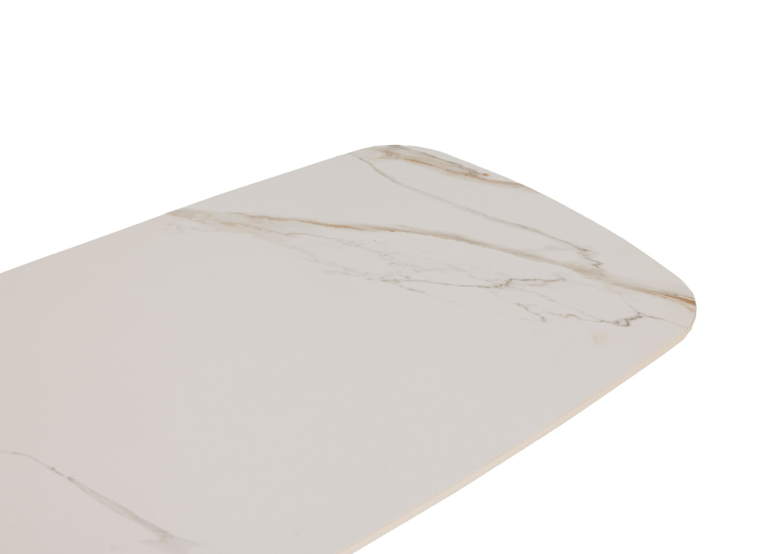 Detail - Table basse 130x56cm - keramiek - blanc