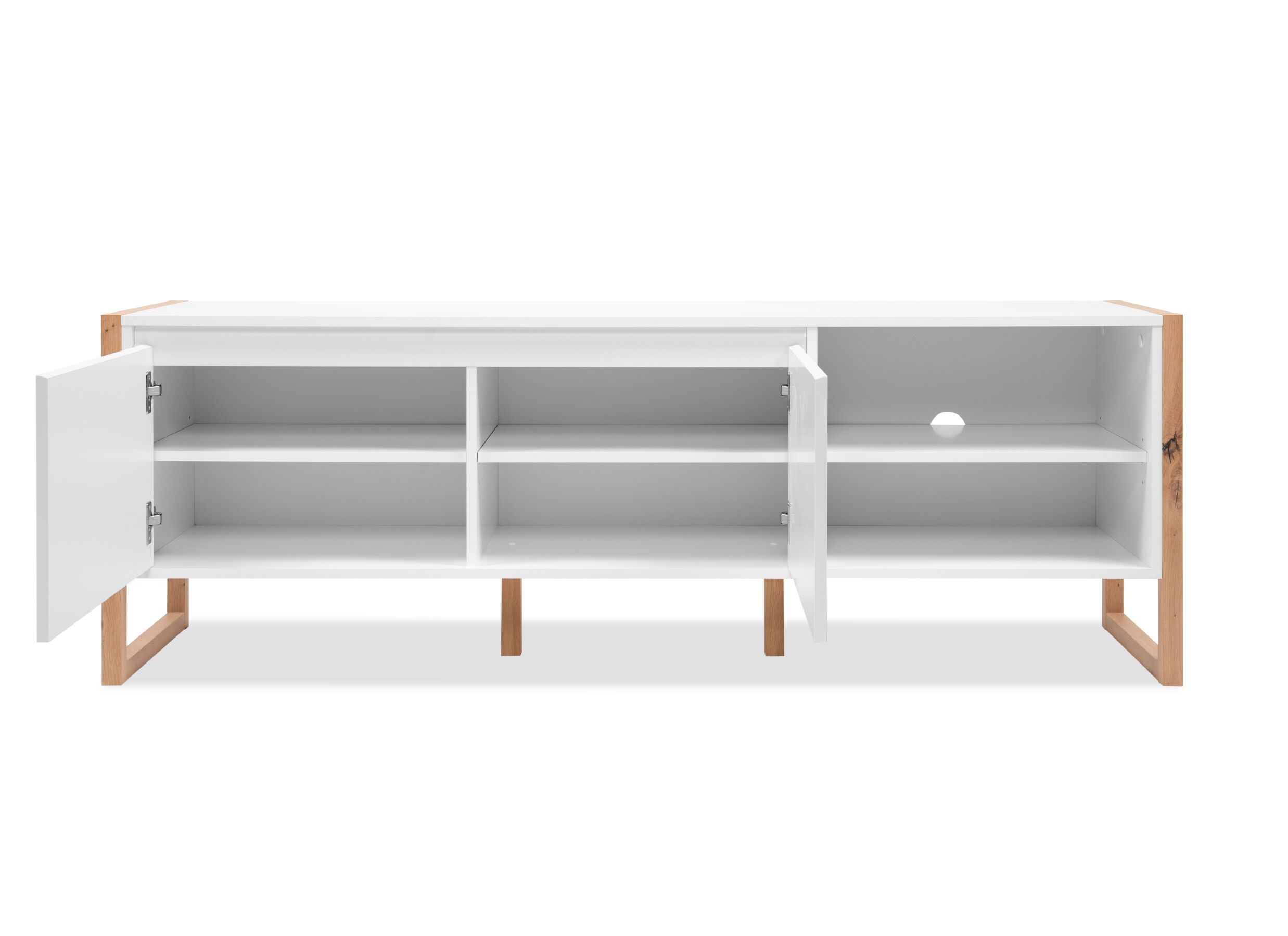 Disposition - Meuble TV Denver 160cm - décor - blanc