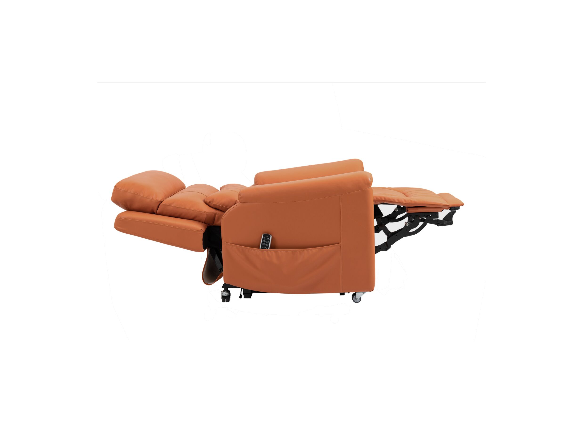 Aperçu - Fauteuil relax Gallery électrique - similicuir - orange