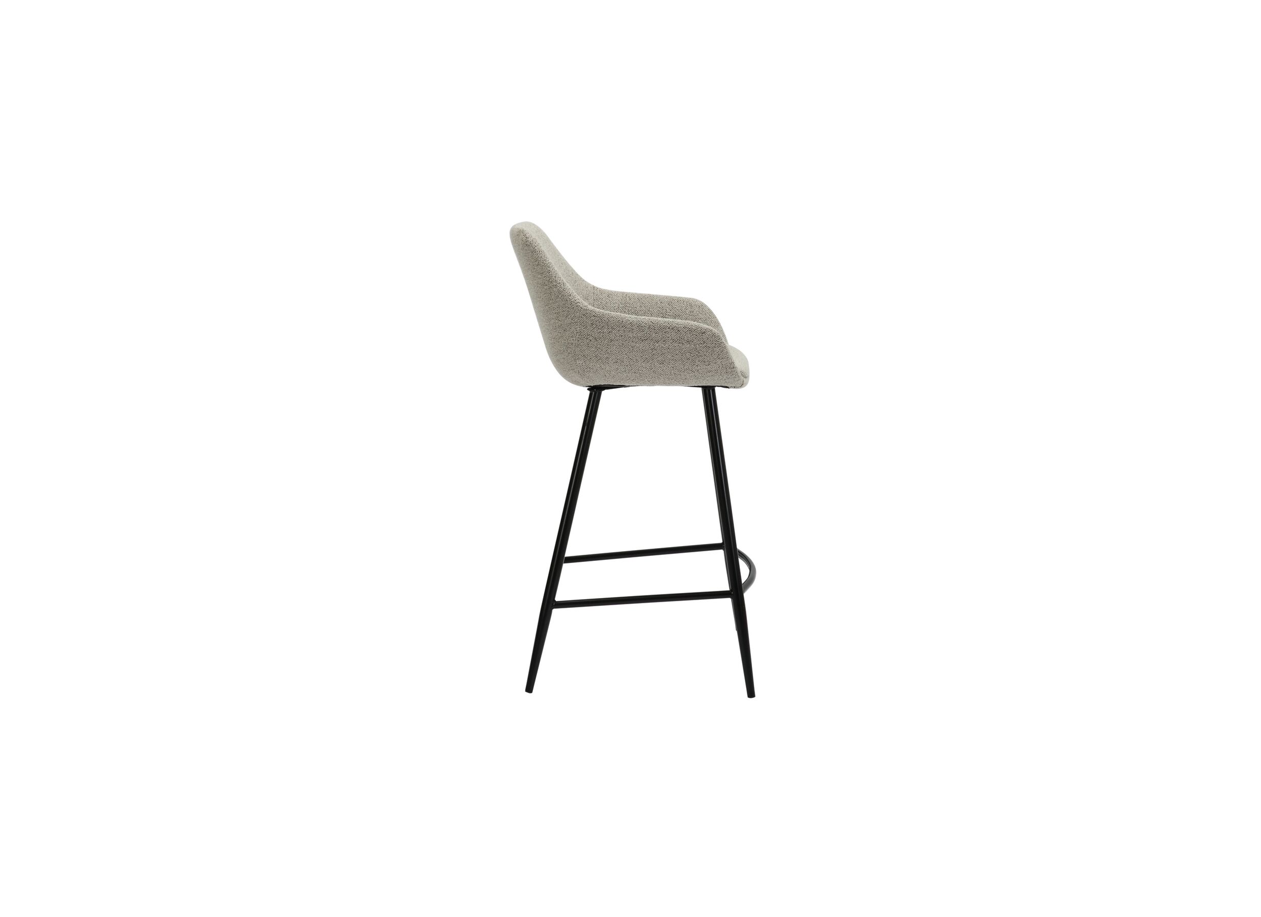 Chaise de bar Fangio HA68cm - tissu - gris