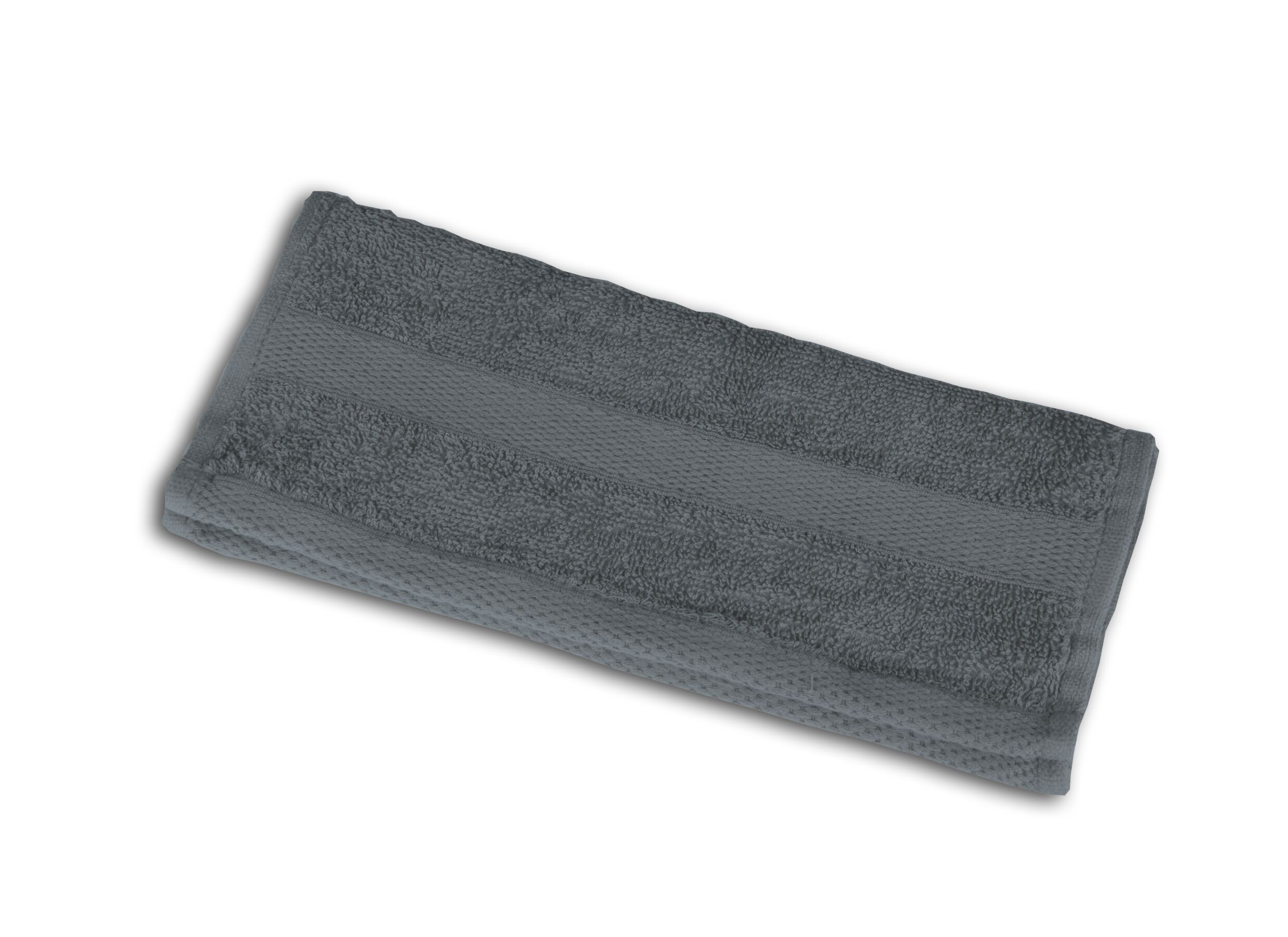 Gastendoekje 50x30cm anthracite grey - Serviette invité 50x30cm anthracite grey