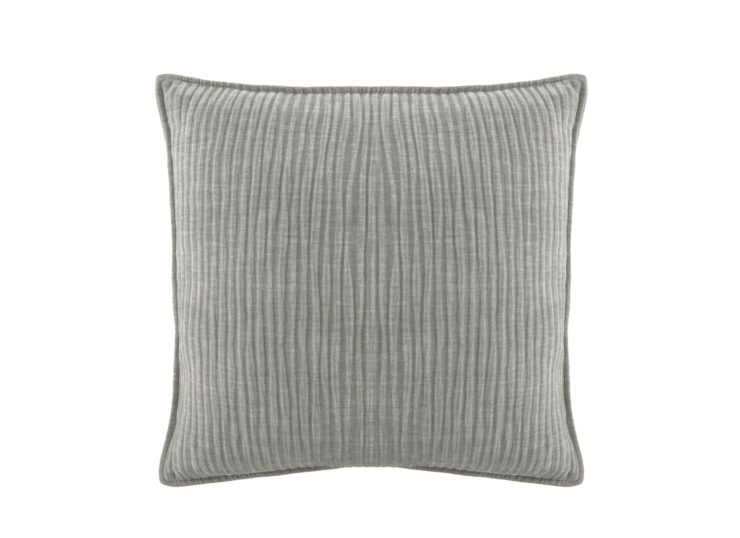 Plus Important - Coussin Juliette 45x45cm - tissu - gris clair
