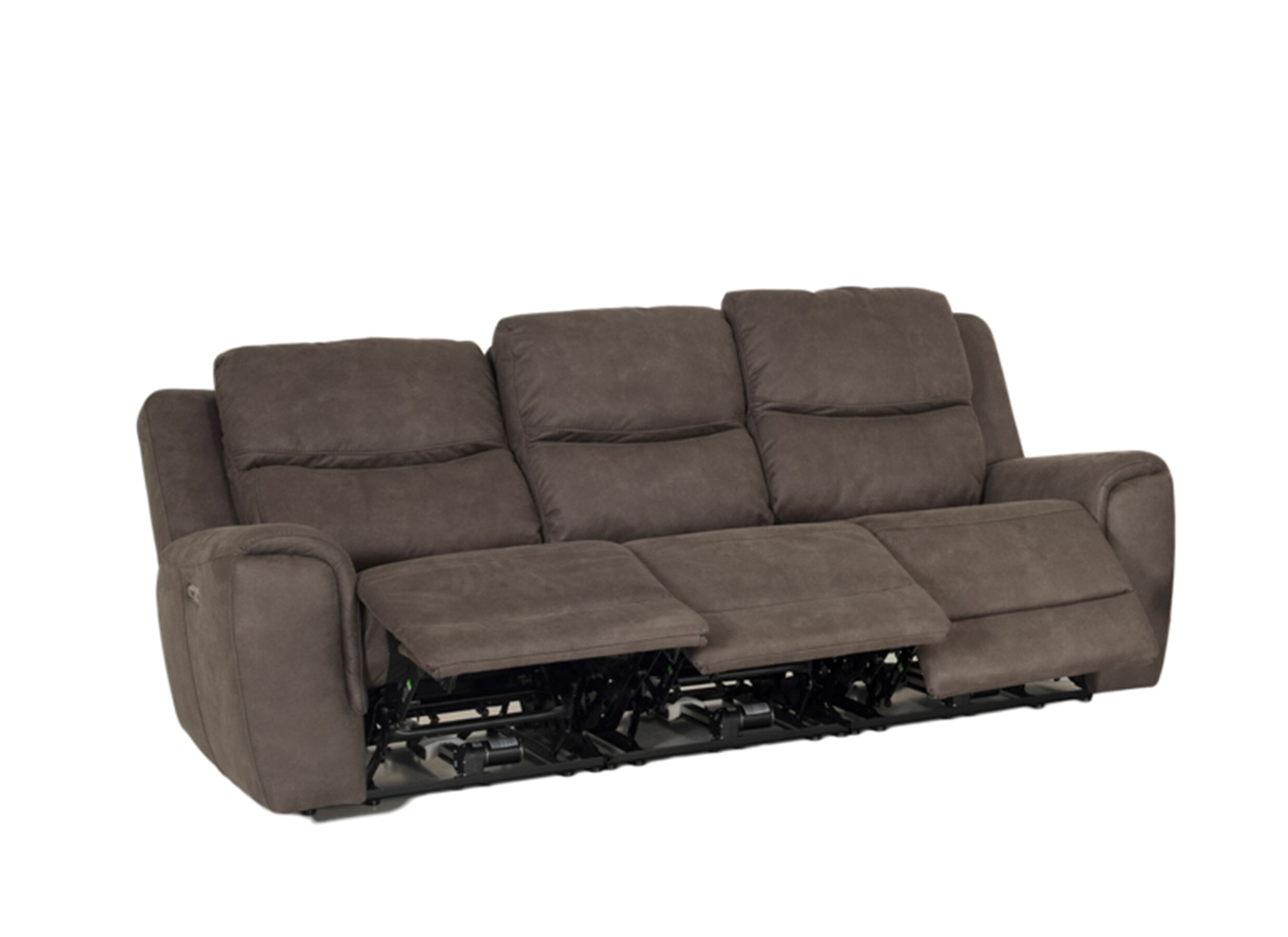 Overzichtsfoto - Zetel Cluny 3-zit - stof - bruingrijs met relax